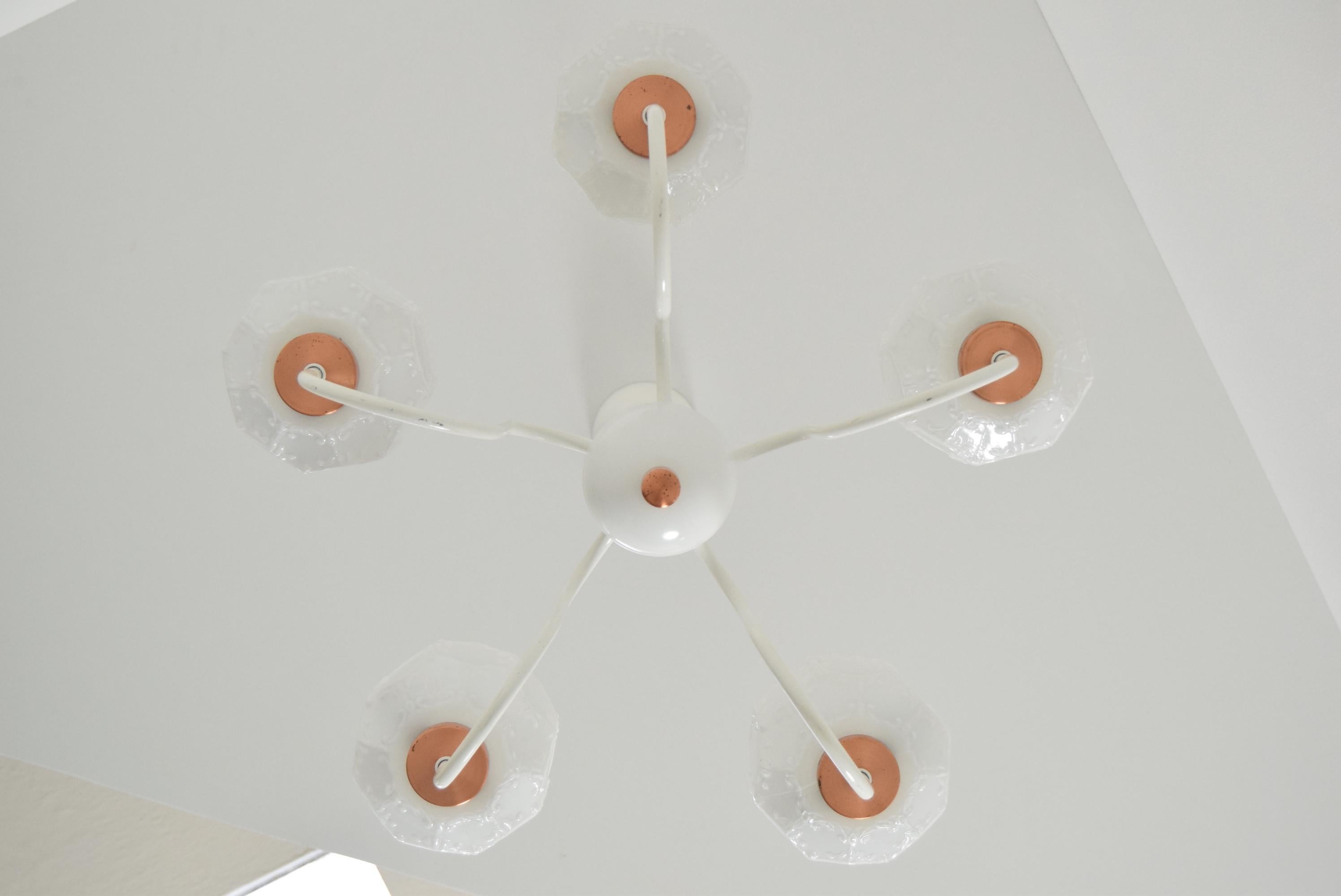 Late 20th Century Midcentury Chandelier/Drukov, 1970s