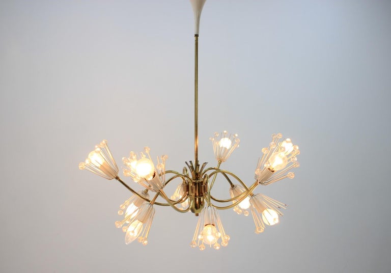Lustre Vintage Emil Stejnar Pour Rupert Nicoll - Style Mid-century, Occasion Parfaite
