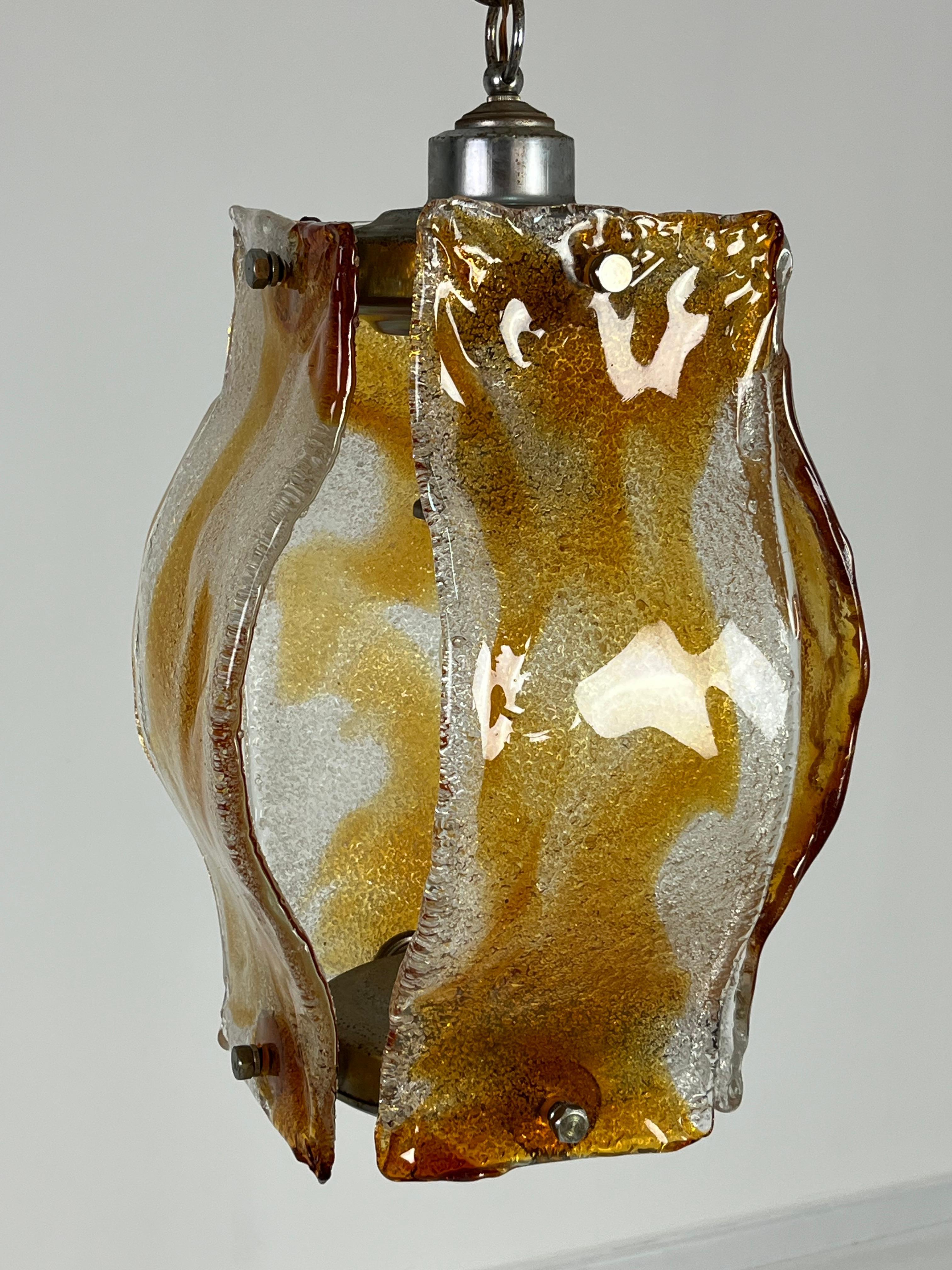 Mid-century Chandelier in Polychrome Murano Glass Attributed to Mazzega, 1960s im Angebot 3