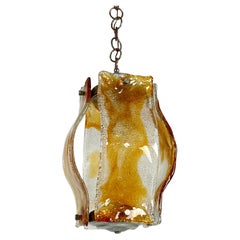 Mid-century Chandelier in Polychrome Murano Glass Attributed to Mazzega, 1960s