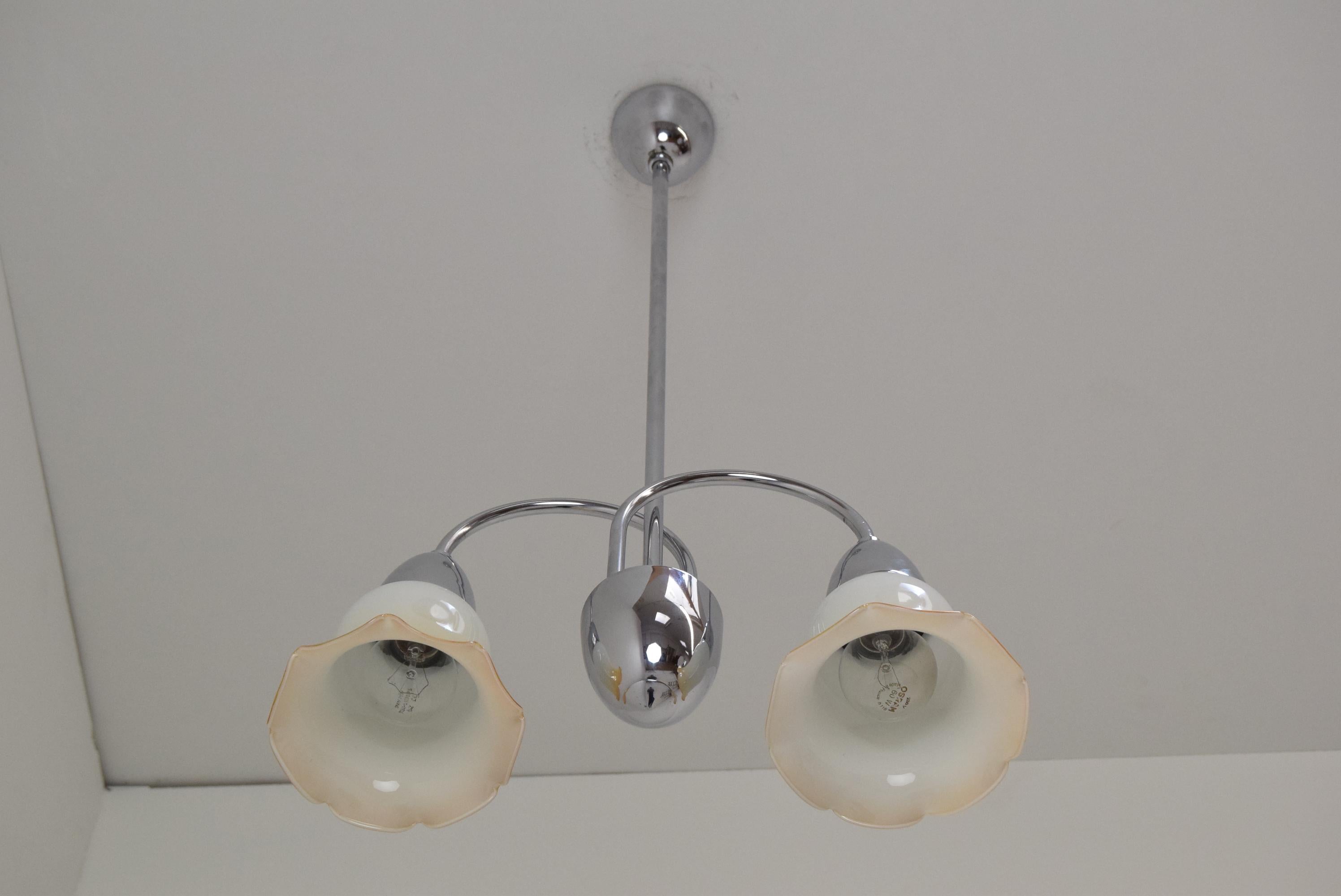 Lampadario di metà secolo/Instala Decin, anni '60 in vendita 4