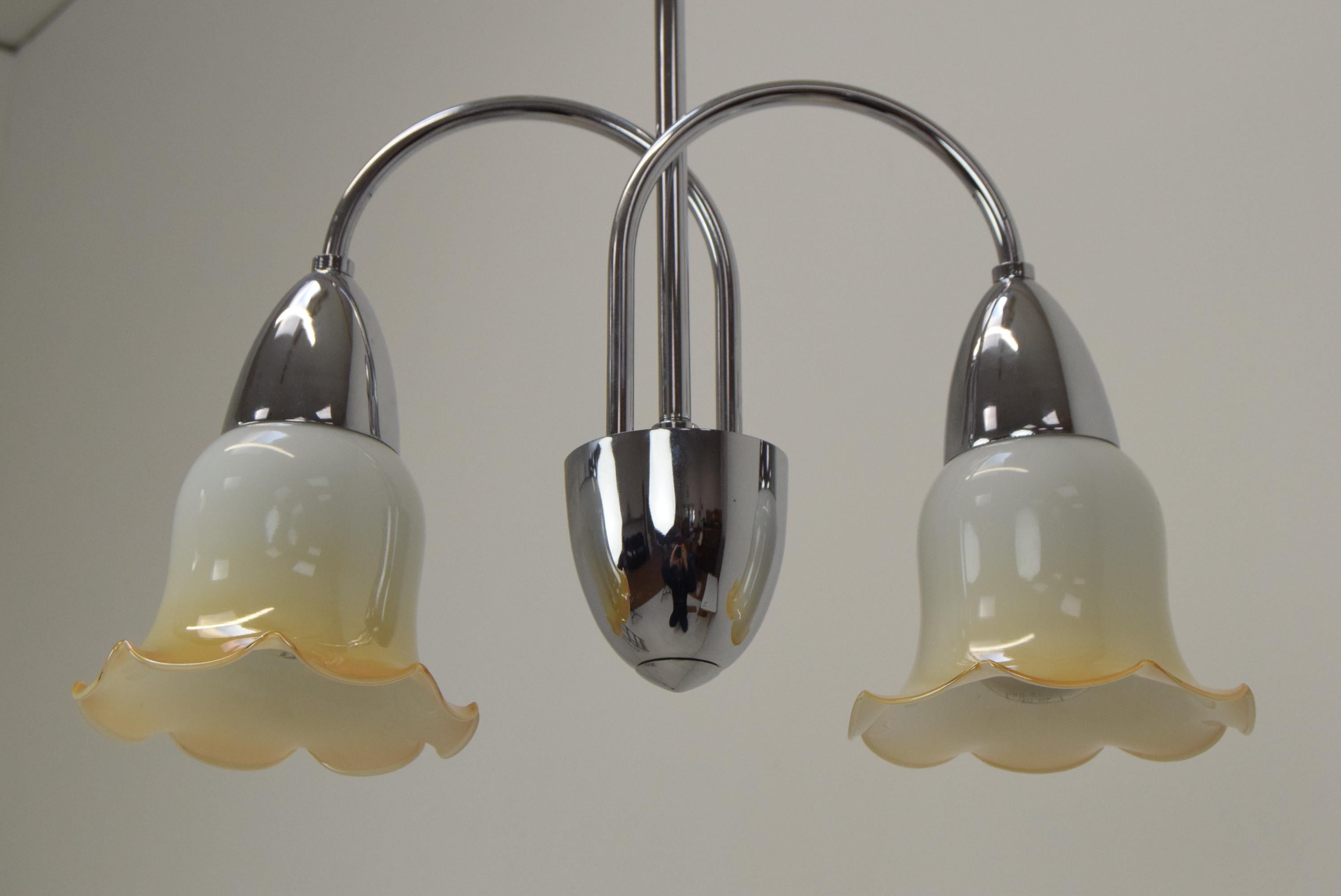 Mid-Century Chandelier/Instala Decin, 1960's In Good Condition For Sale In Praha, CZ