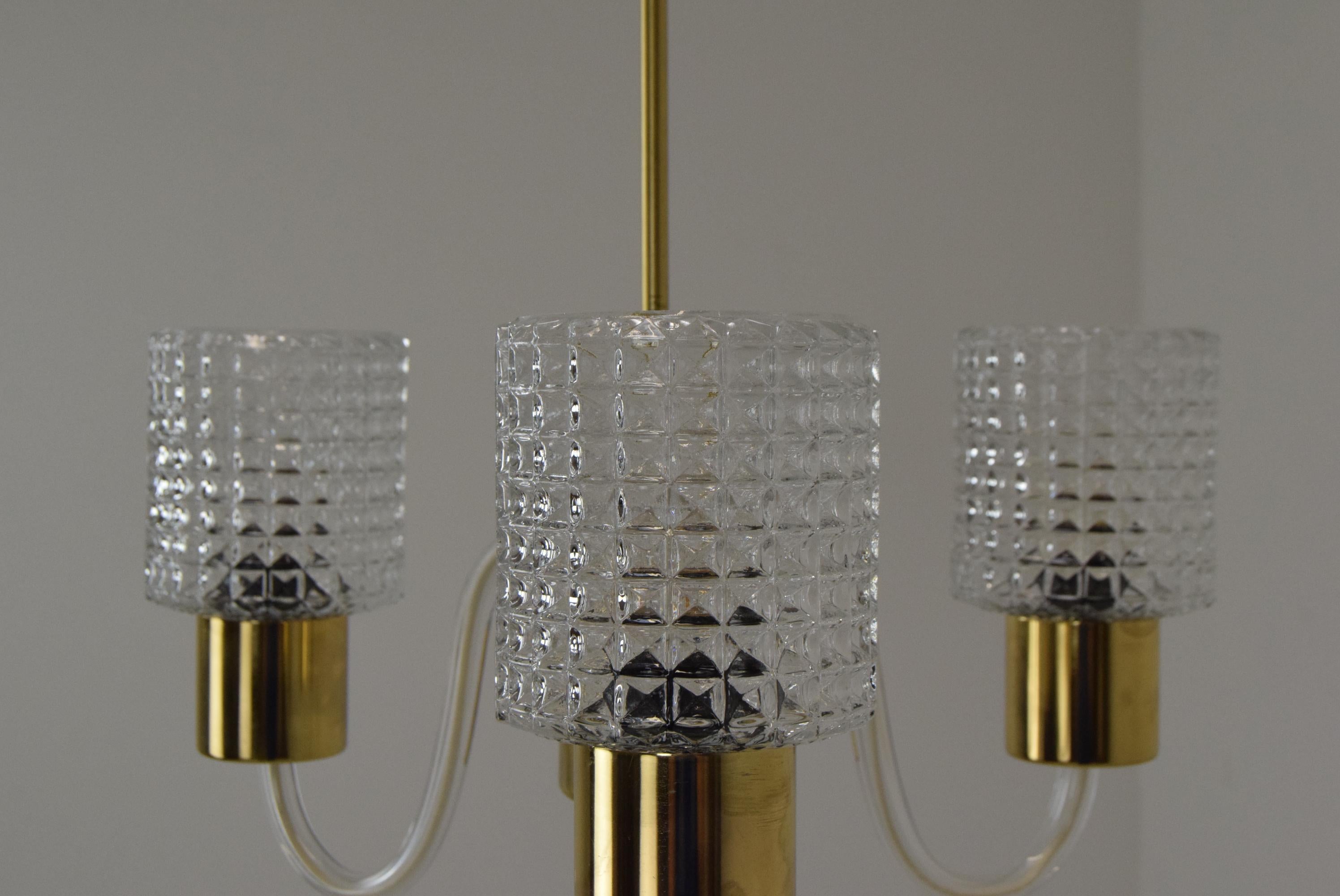 Lampadario di metà secolo/Kamenicky Senov, 1960 in vendita 4