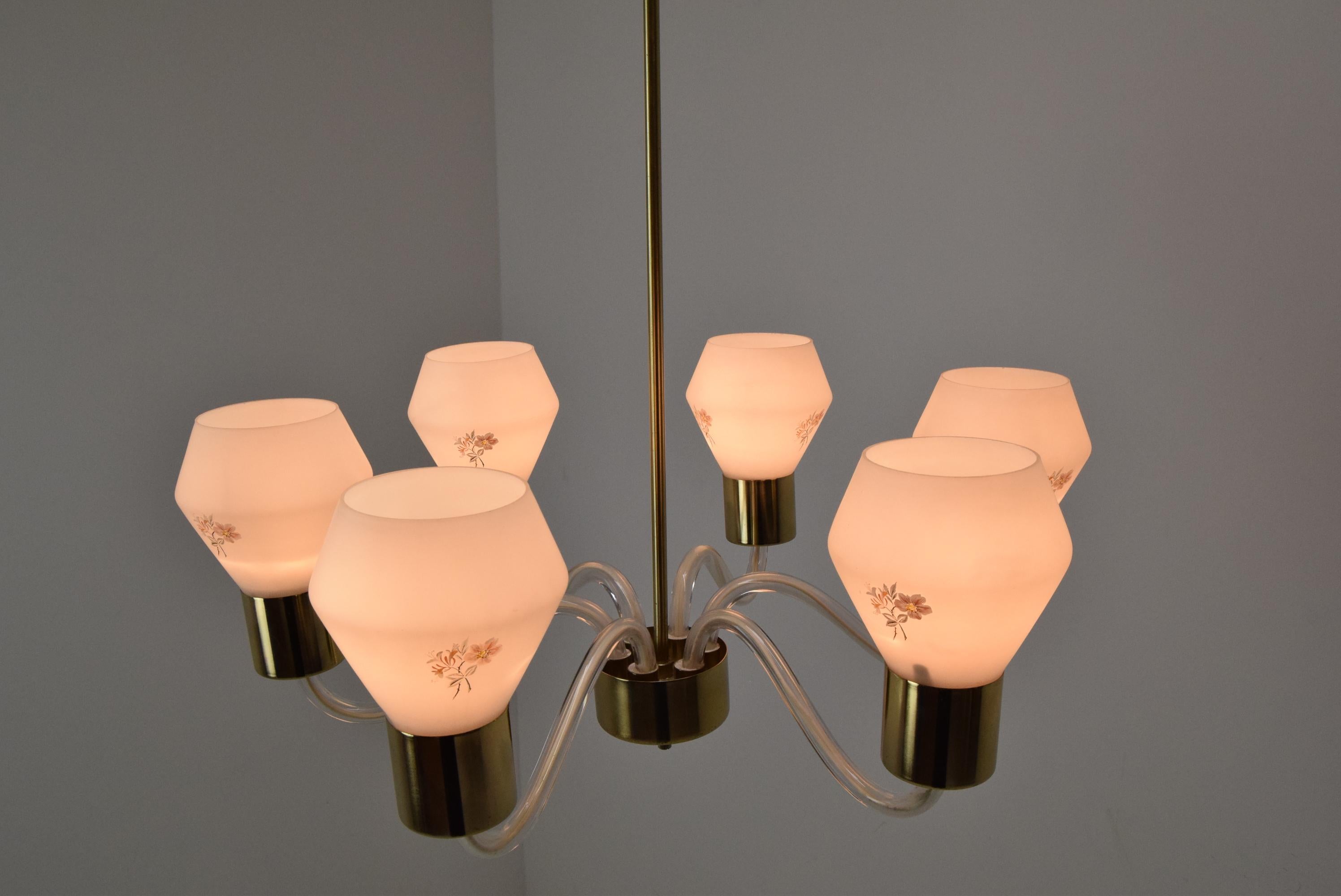 Lampadario di metà secolo/Kamenicky Senov, 1960 in vendita 2