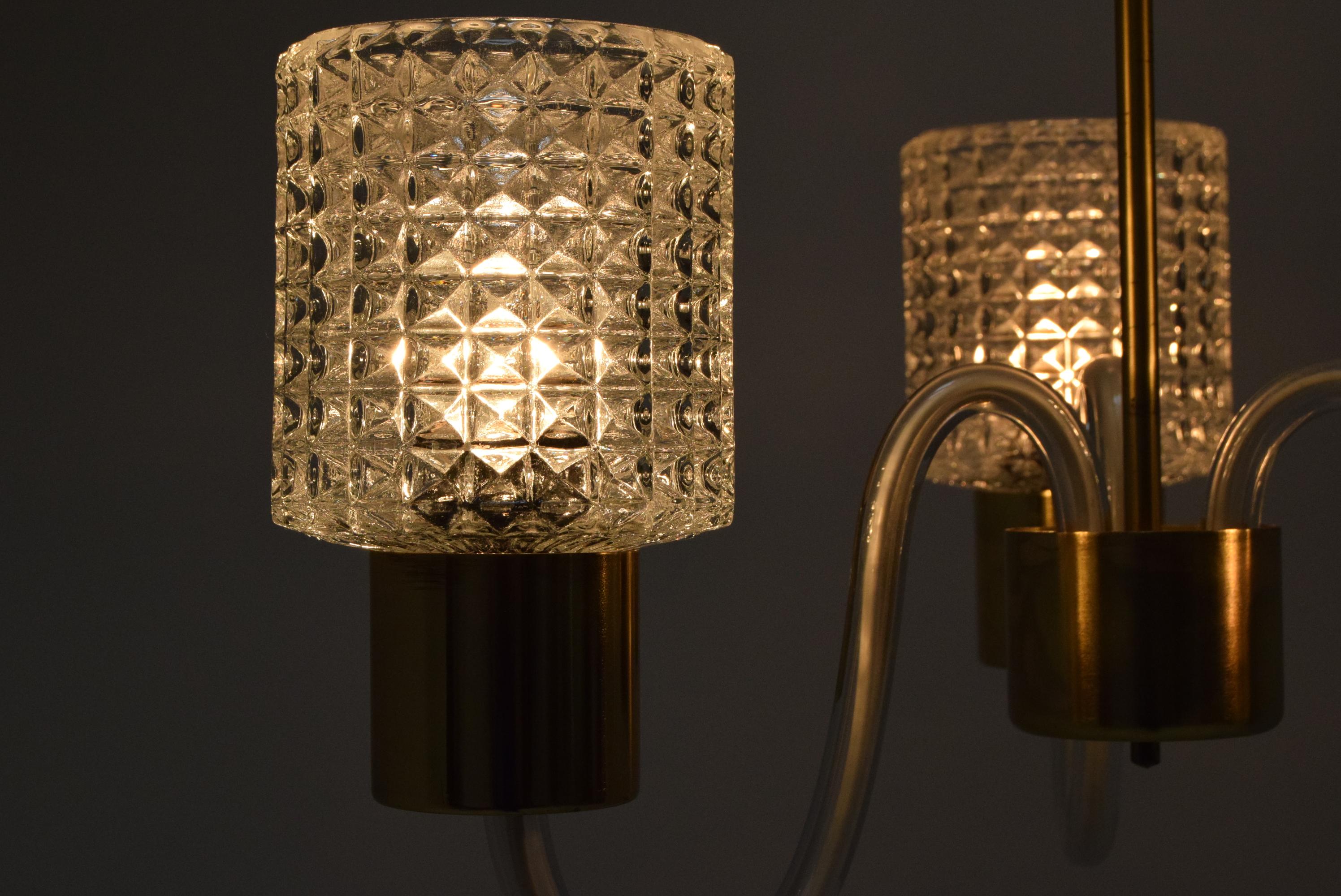 Lampadario di metà secolo/Kamenicky Senov, 1960 in vendita 8