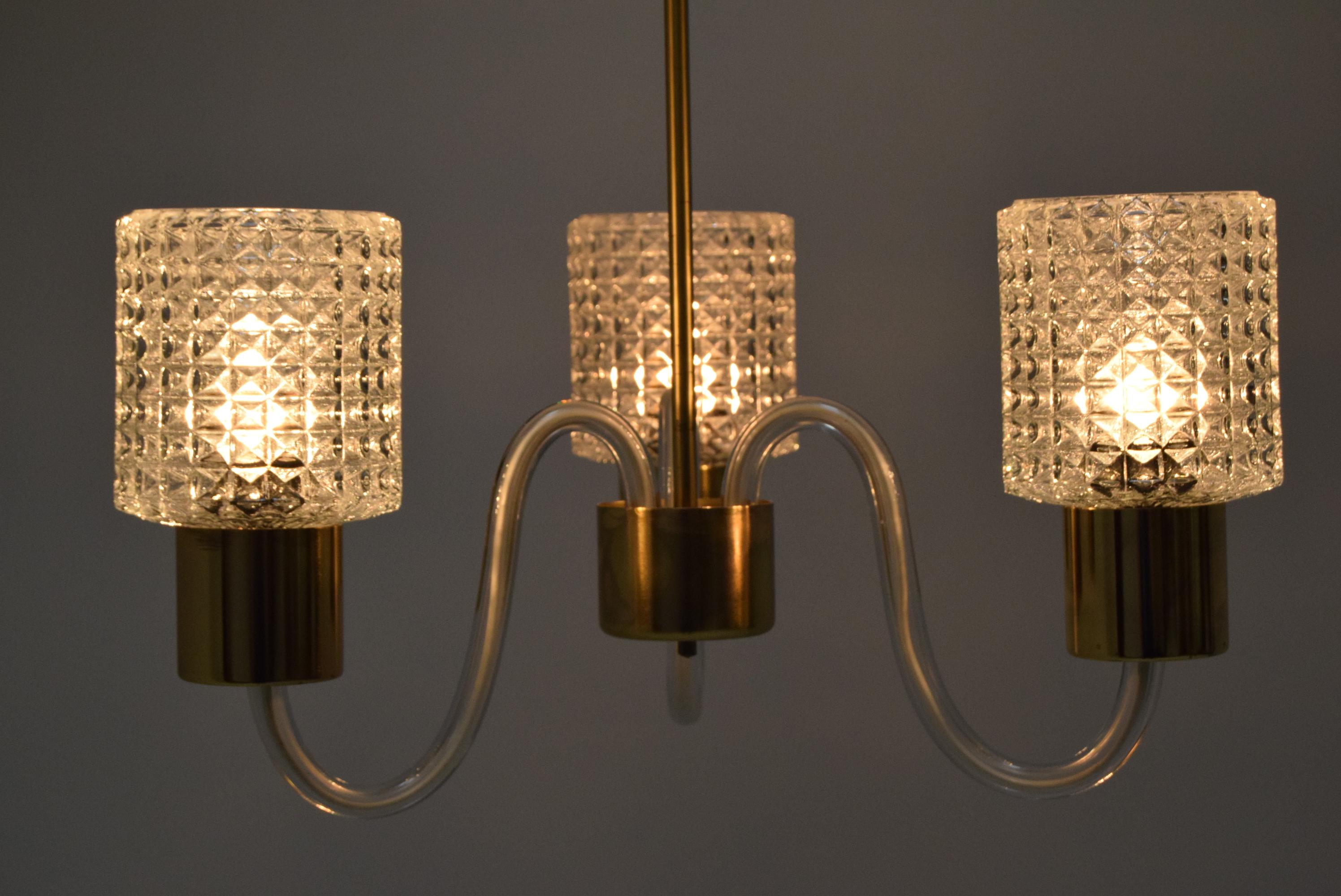 Lampadario di metà secolo/Kamenicky Senov, 1960 in vendita 9