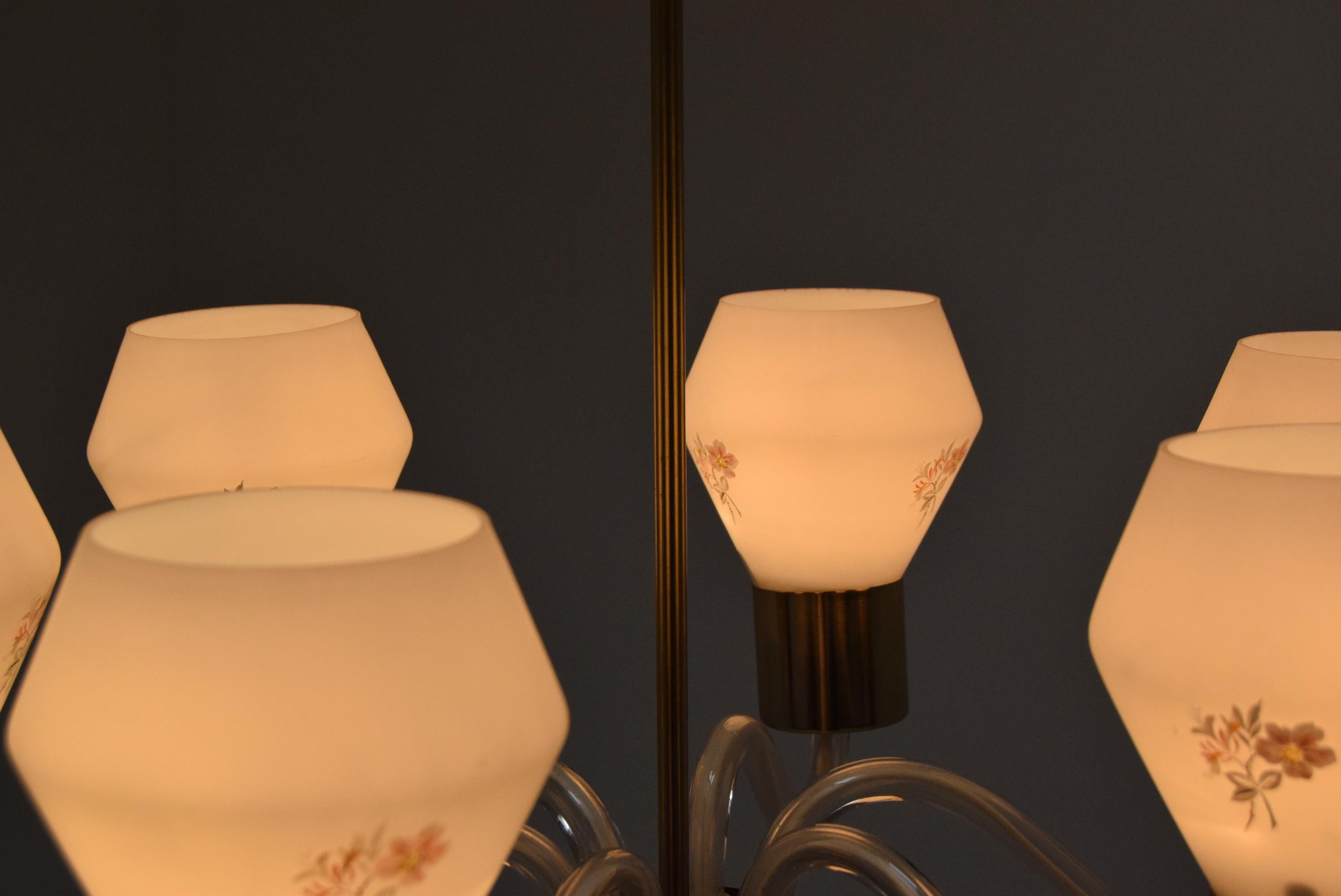 Lampadario di metà secolo/Kamenicky Senov, 1960 in vendita 6
