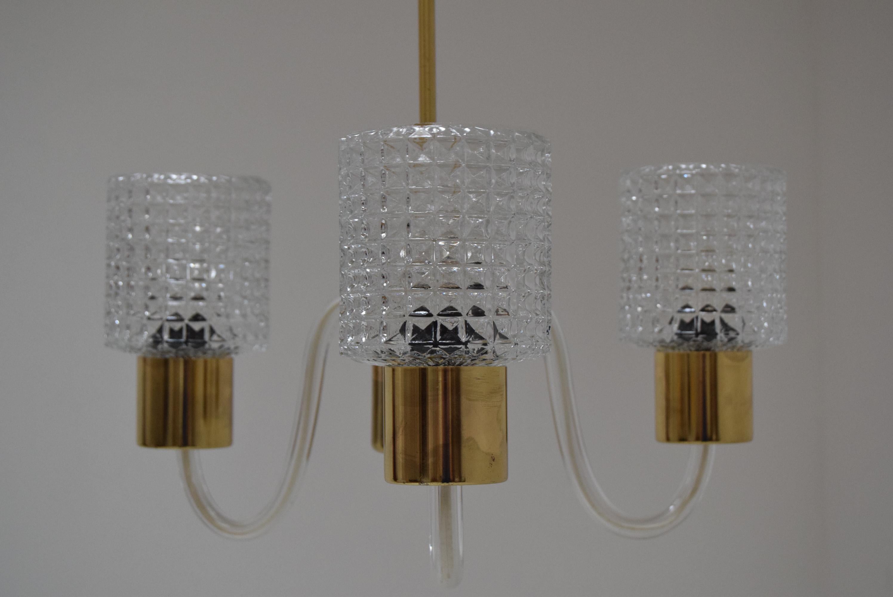 Mid-Century Chandelier/Kamenicky Senov, 1960´s In Good Condition For Sale In Praha, CZ