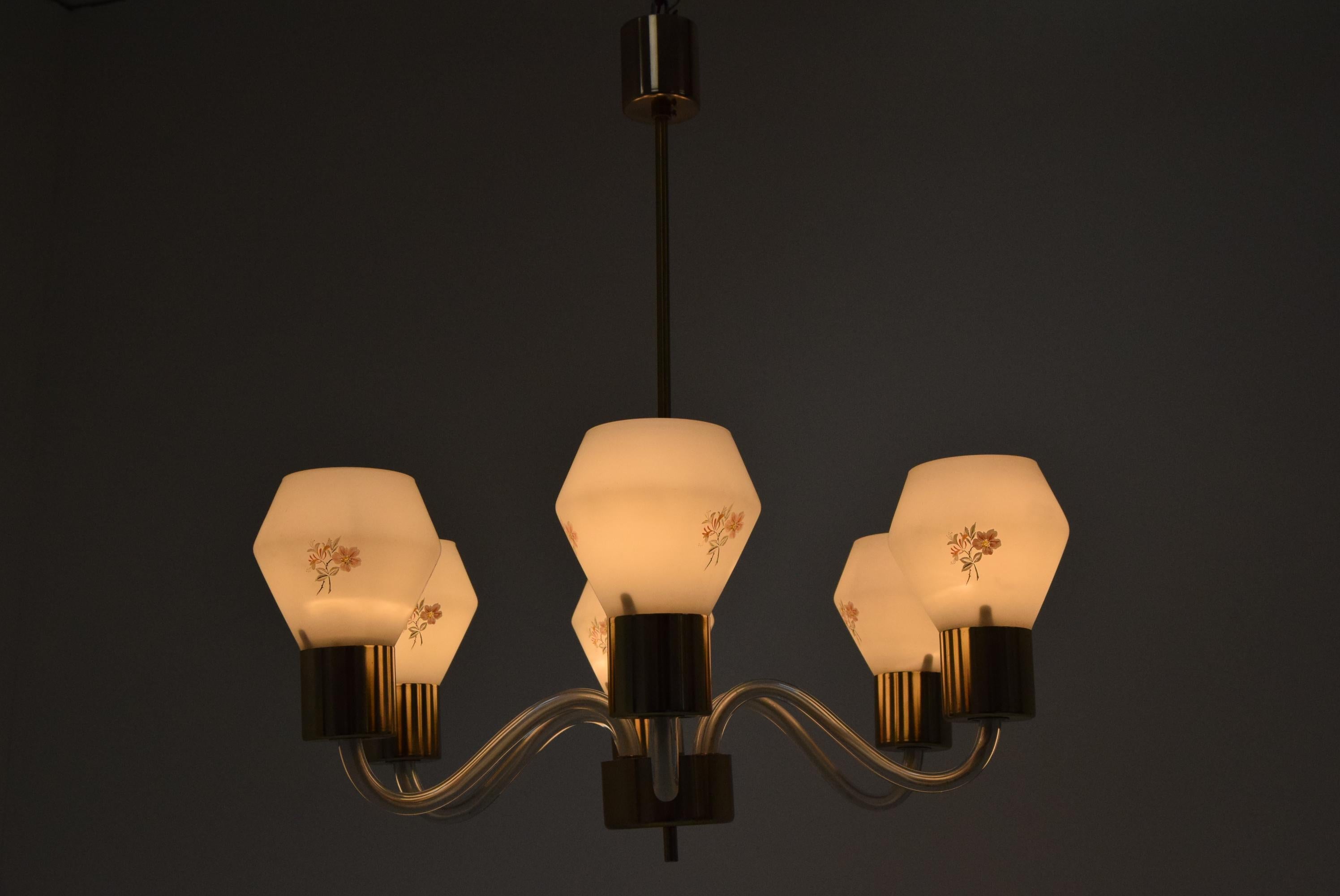 Lampadario di metà secolo/Kamenicky Senov, 1960 in vendita 5