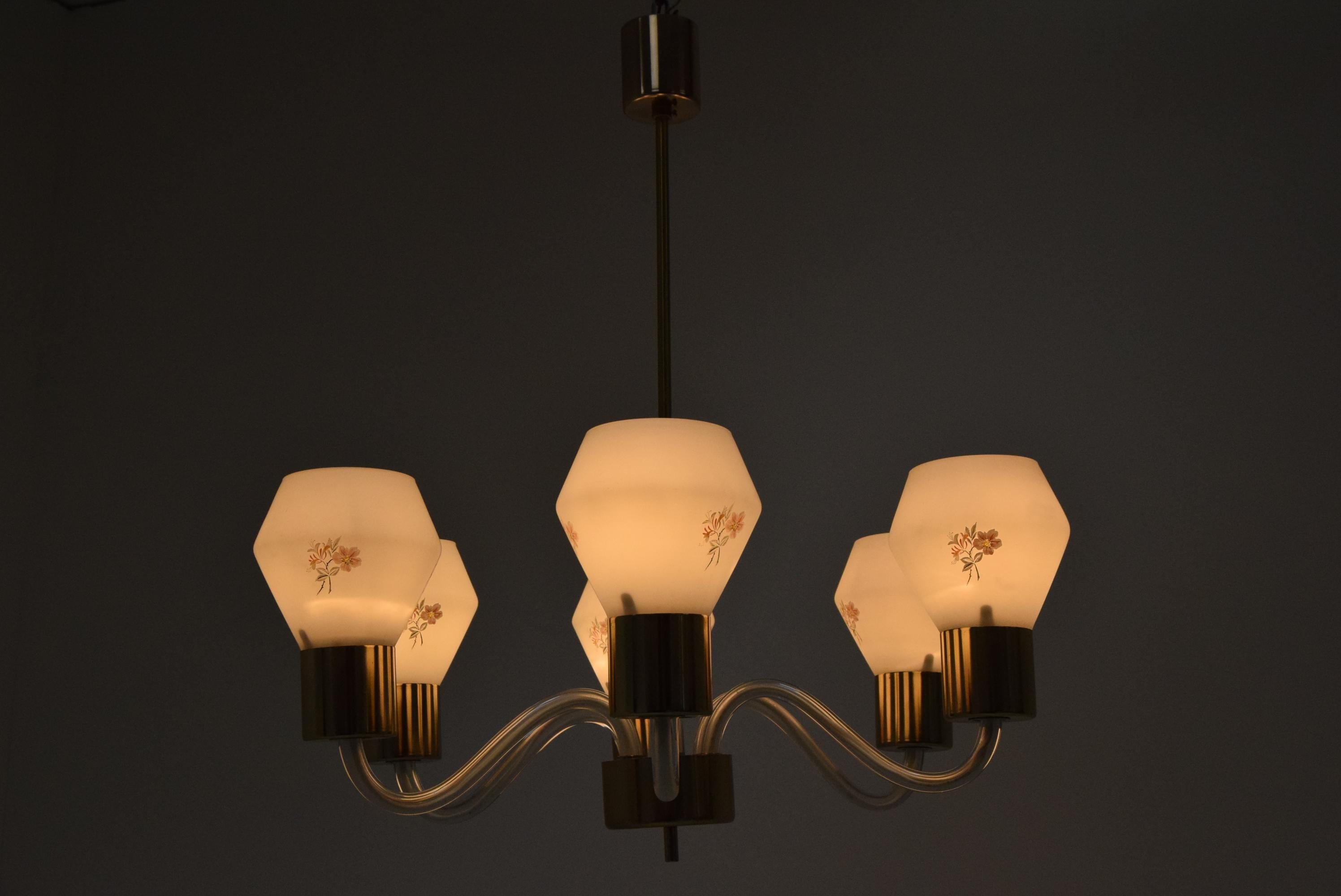 Mid-Century Chandelier/Kamenicky Senov, 1960´s For Sale 5