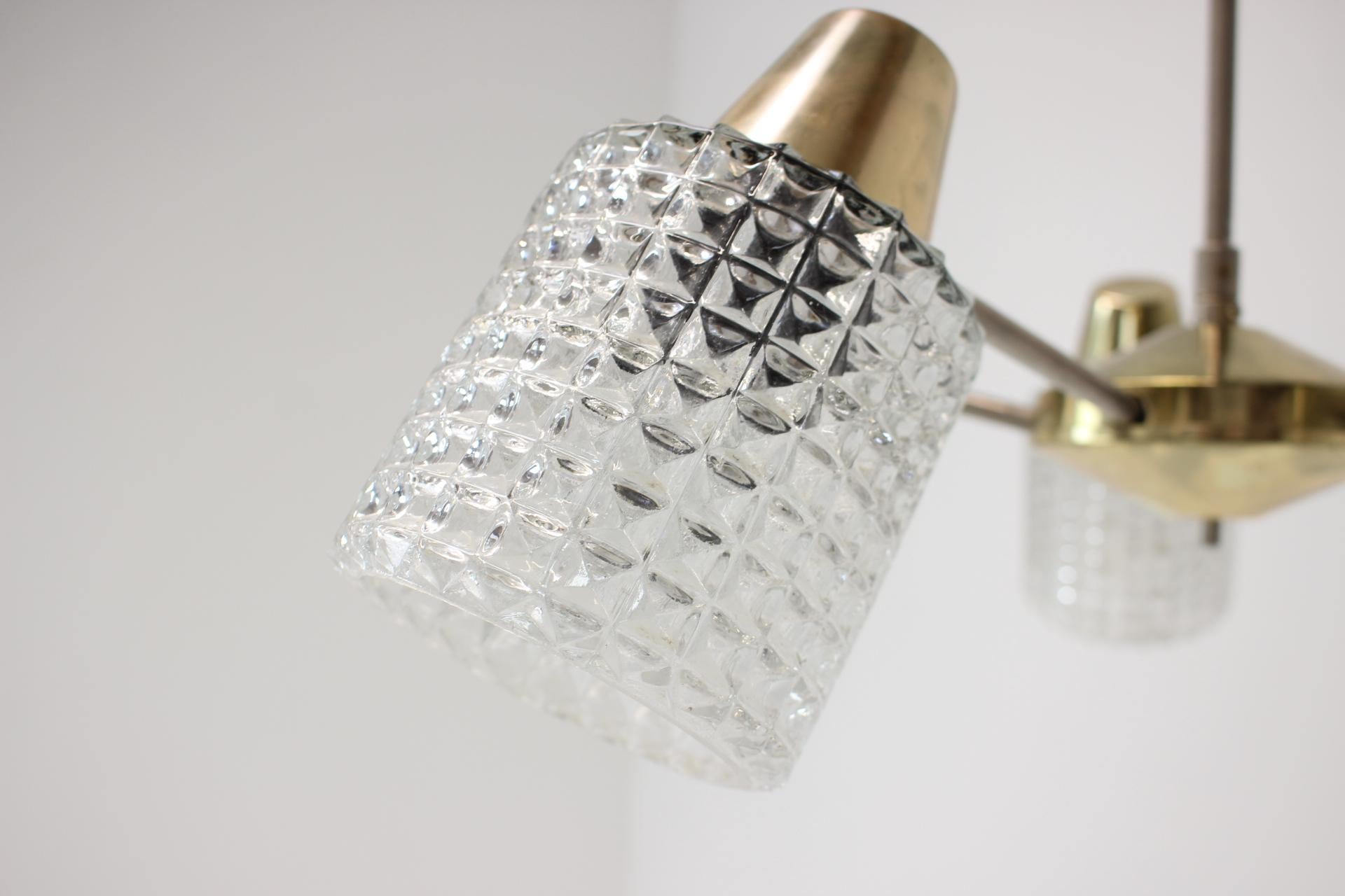 Mid-Century Chandelier / Kamenický Šenov, 1970's For Sale 1
