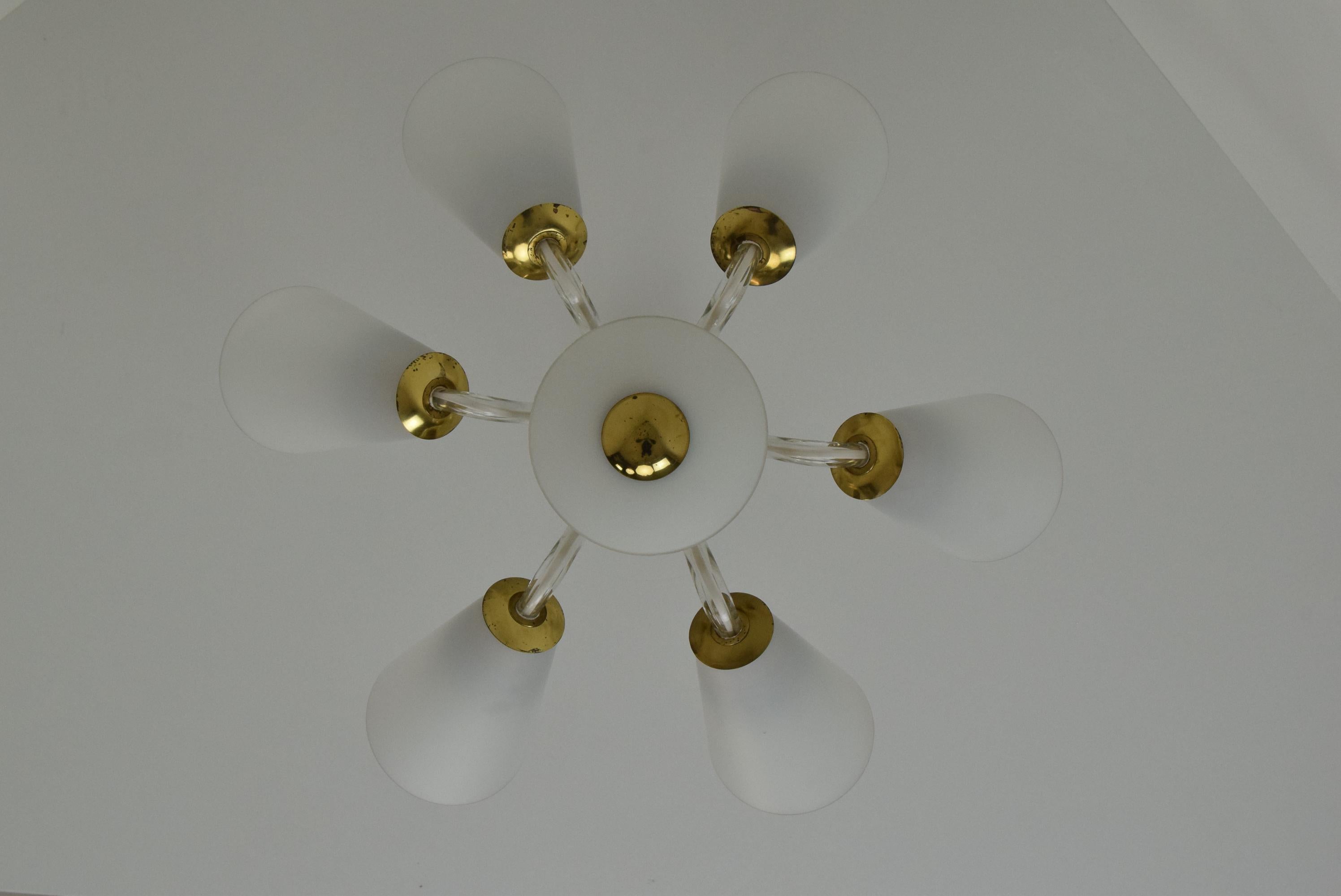 Mid-Century Chandelier/Kamenicky Senov, 1960's For Sale 6