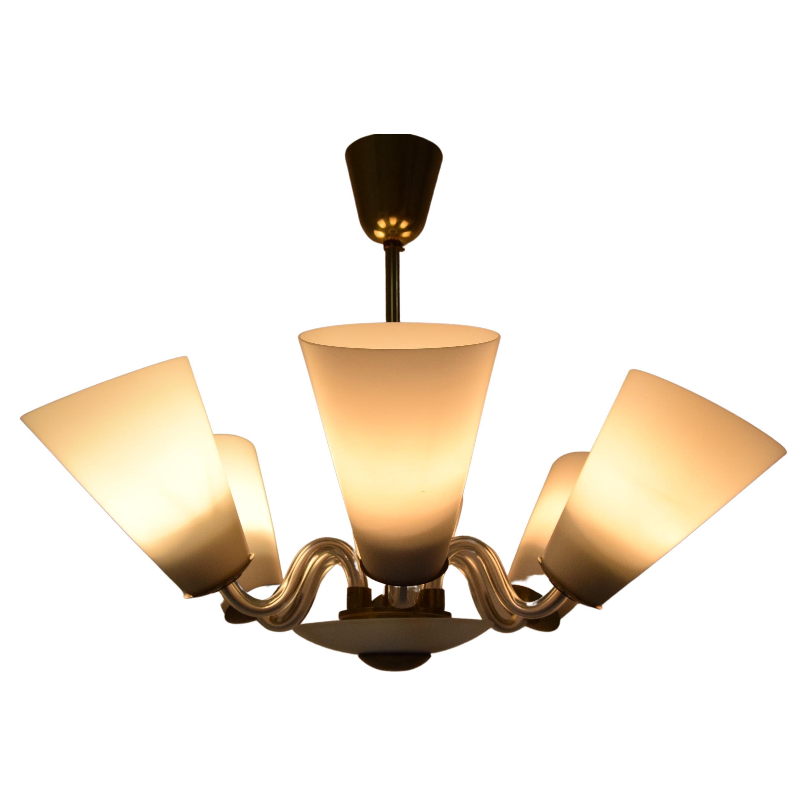 Mid-Century Chandelier/Kamenicky Senov, 1960's