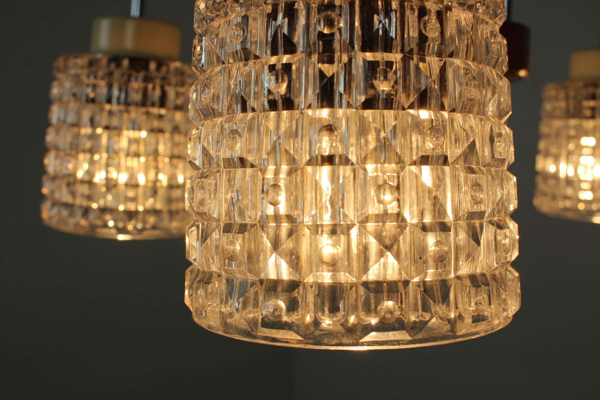 Mid-20th Century Midcentury Chandelier/ Lidokov, 1960s For Sale