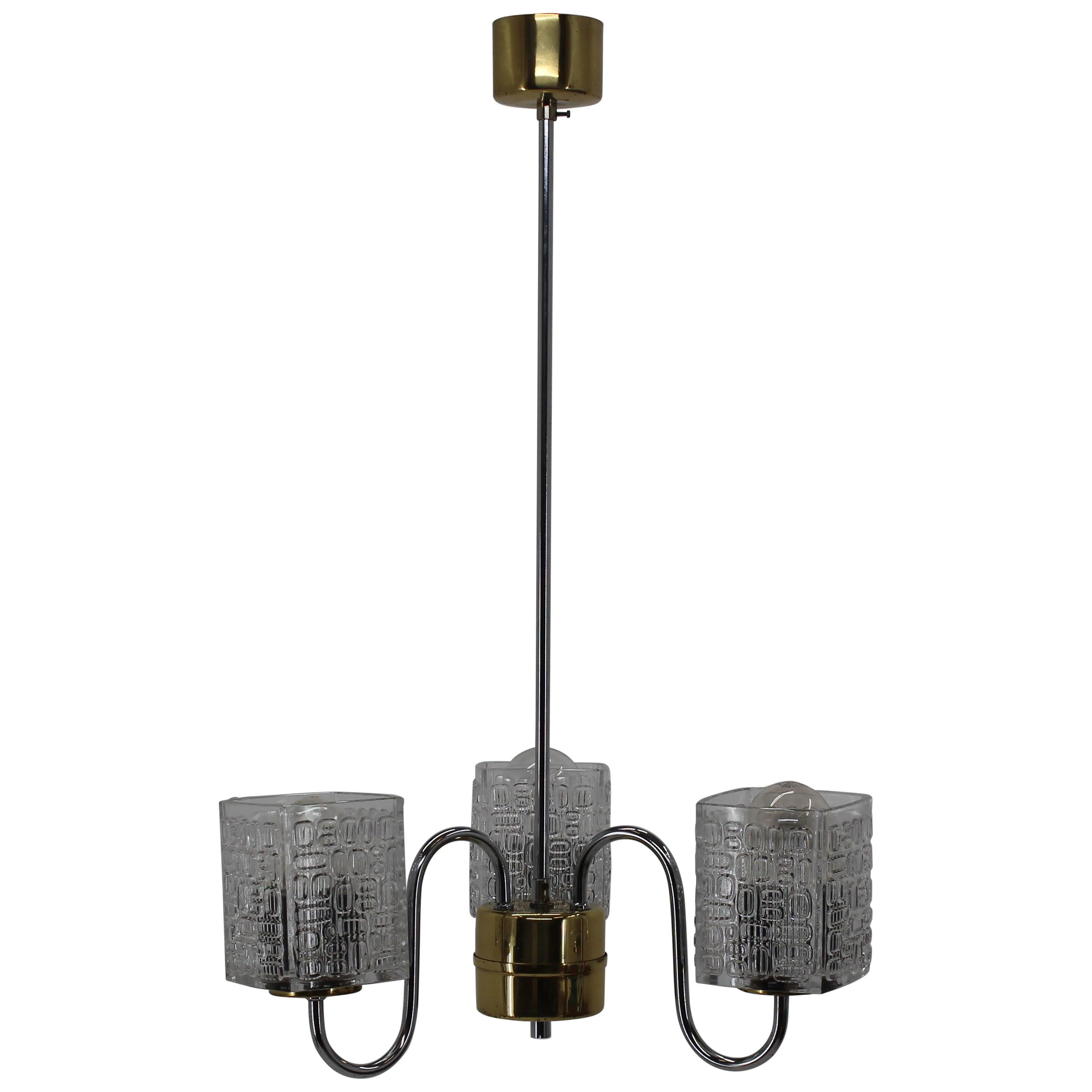 Midcentury Chandelier Lidokov, 1970s