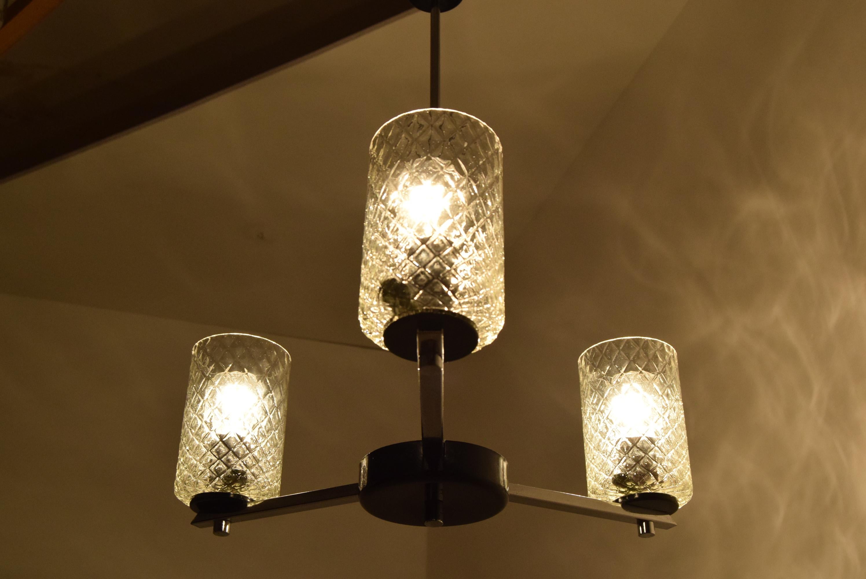 Mid-Century Chandelier/Lidokov, 1970's For Sale 5