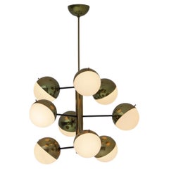 Lampadario di metà secolo Model 1129 di Stilnovo , Italia 1950