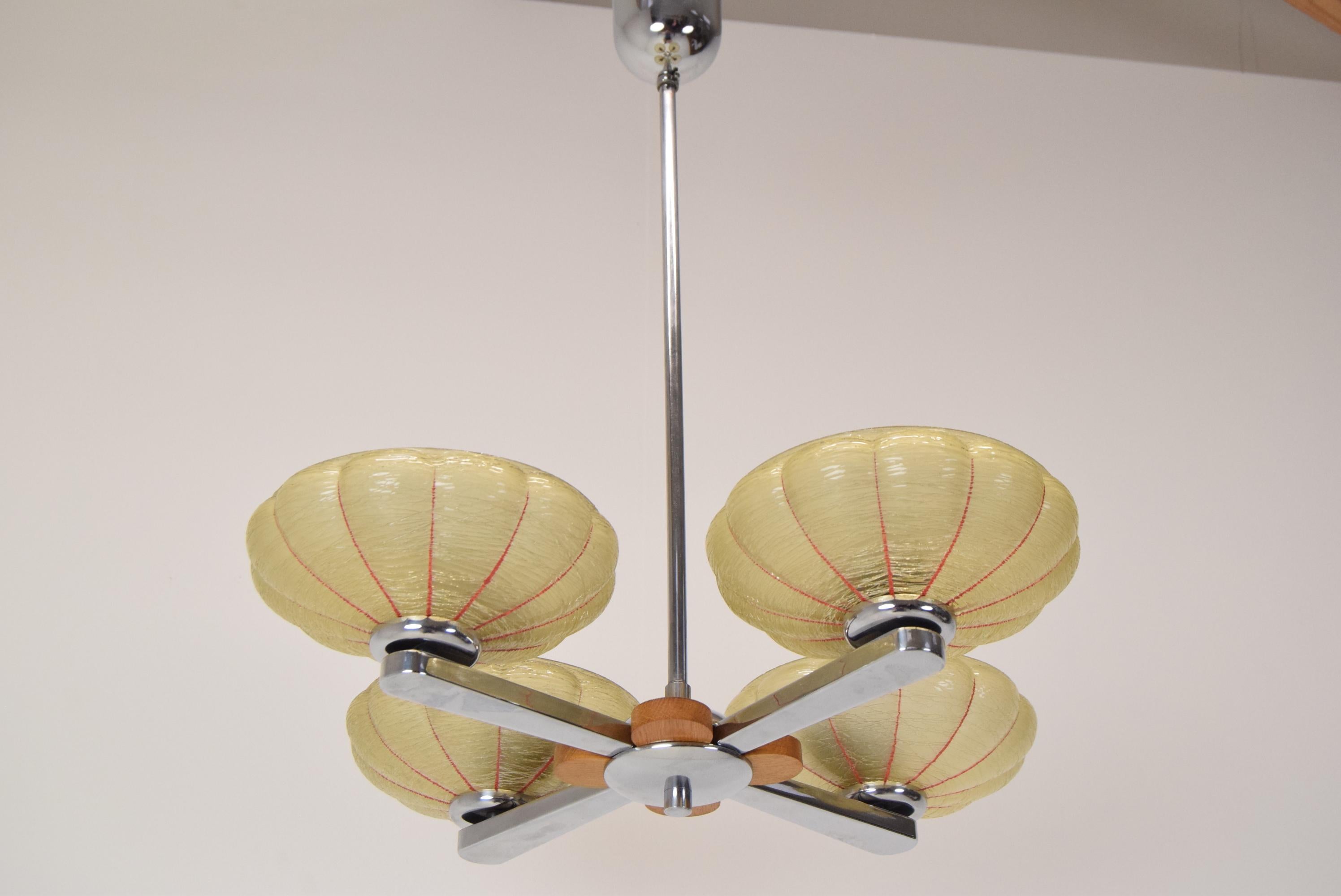 Mid-20th Century Mid-Century Chandelier /Napako, 1950´s For Sale