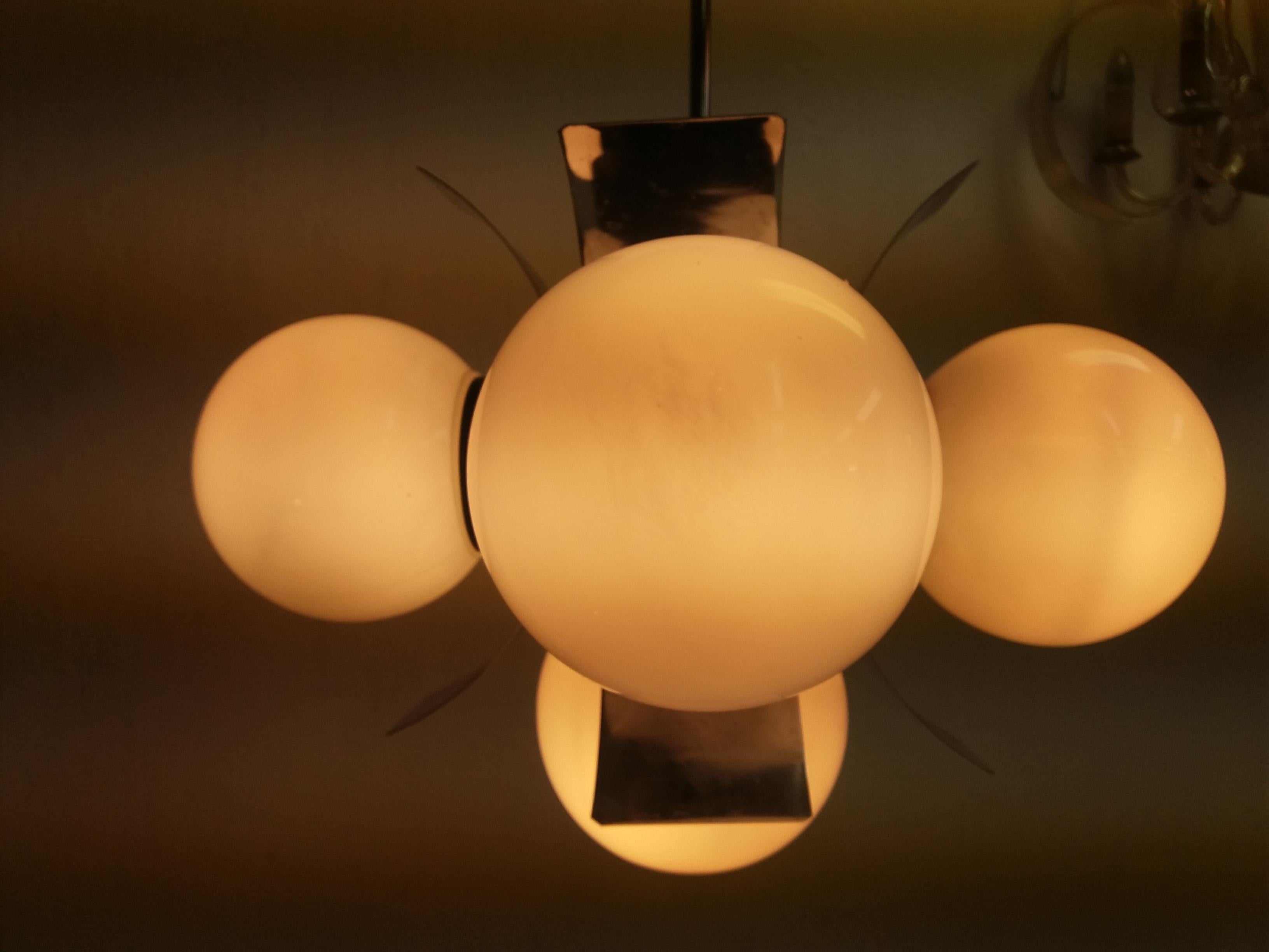 Mid-20th Century Midcentury Chandelier/Napako, Czechoslovakia For Sale