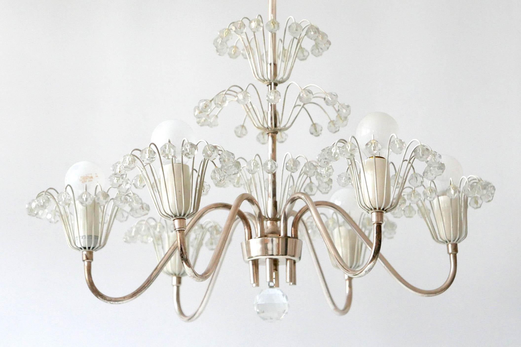 Mid-20th Century Midcentury Chandelier or Pendant Lamp by Emil Stejnar for Rupert Nikoll, 1950s For Sale