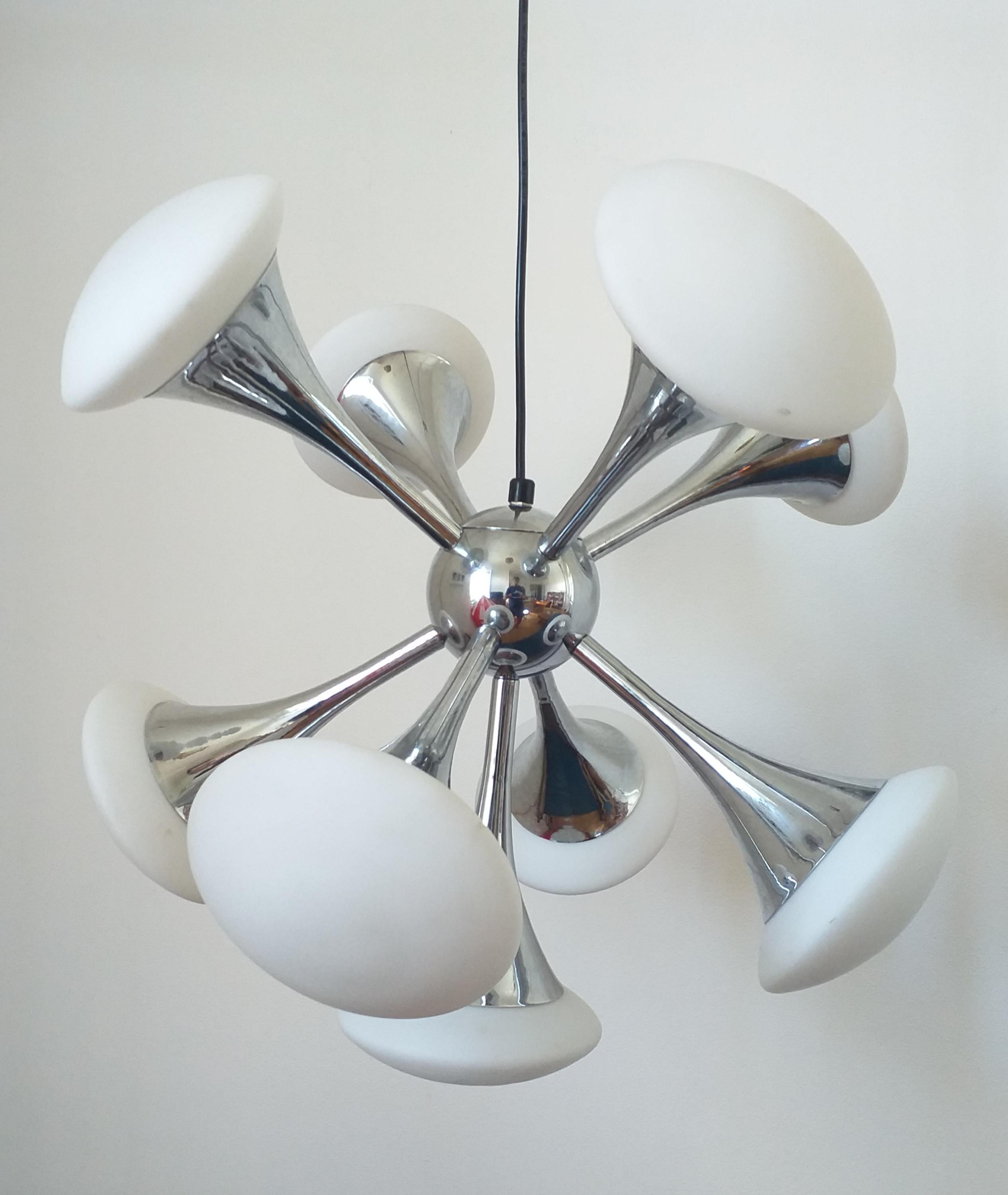 Mid Century Chandelier or Pendant Sputnik, Germany, 1980s 4