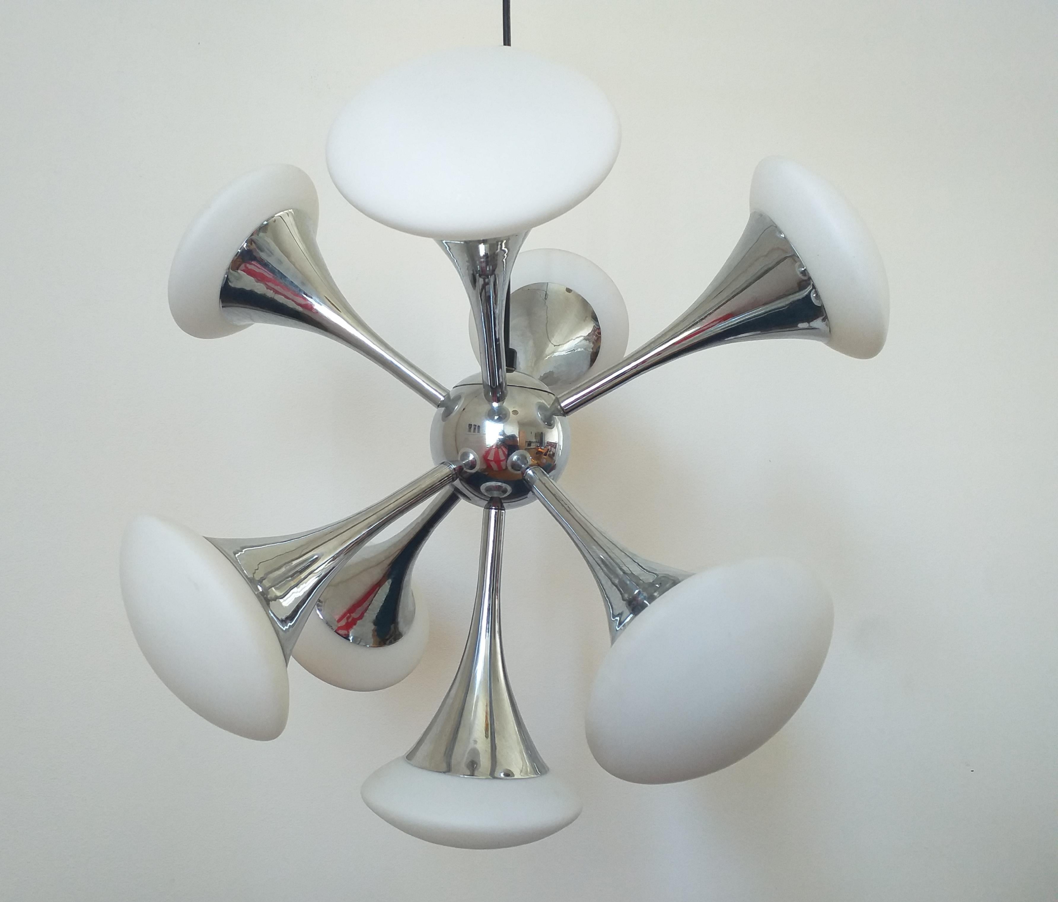 Mid Century Chandelier or Pendant Sputnik, Germany, 1980s 5