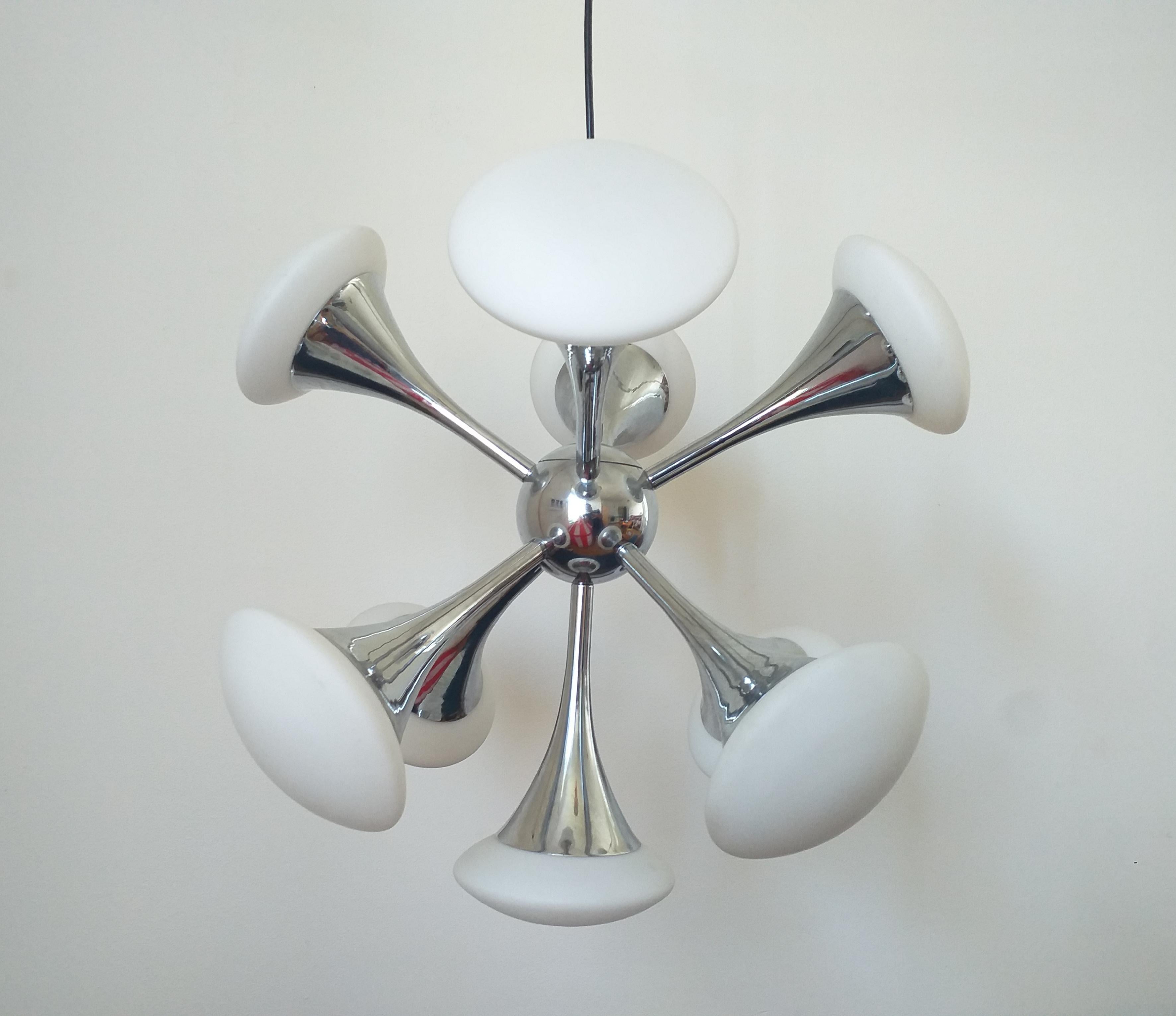 Mid Century Chandelier or Pendant Sputnik, Germany, 1980s 6