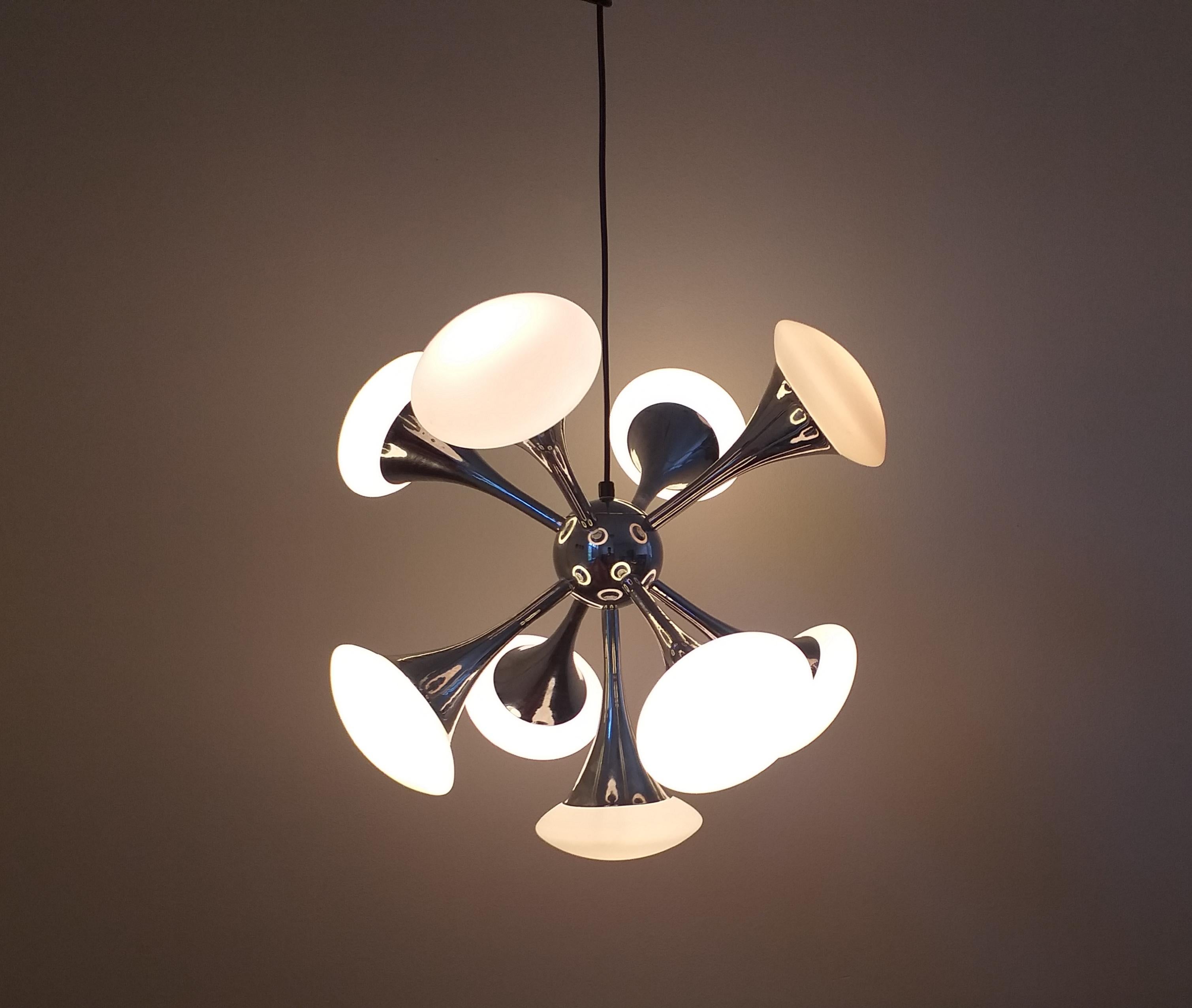 Mid Century Chandelier or Pendant Sputnik, Germany, 1980s 7