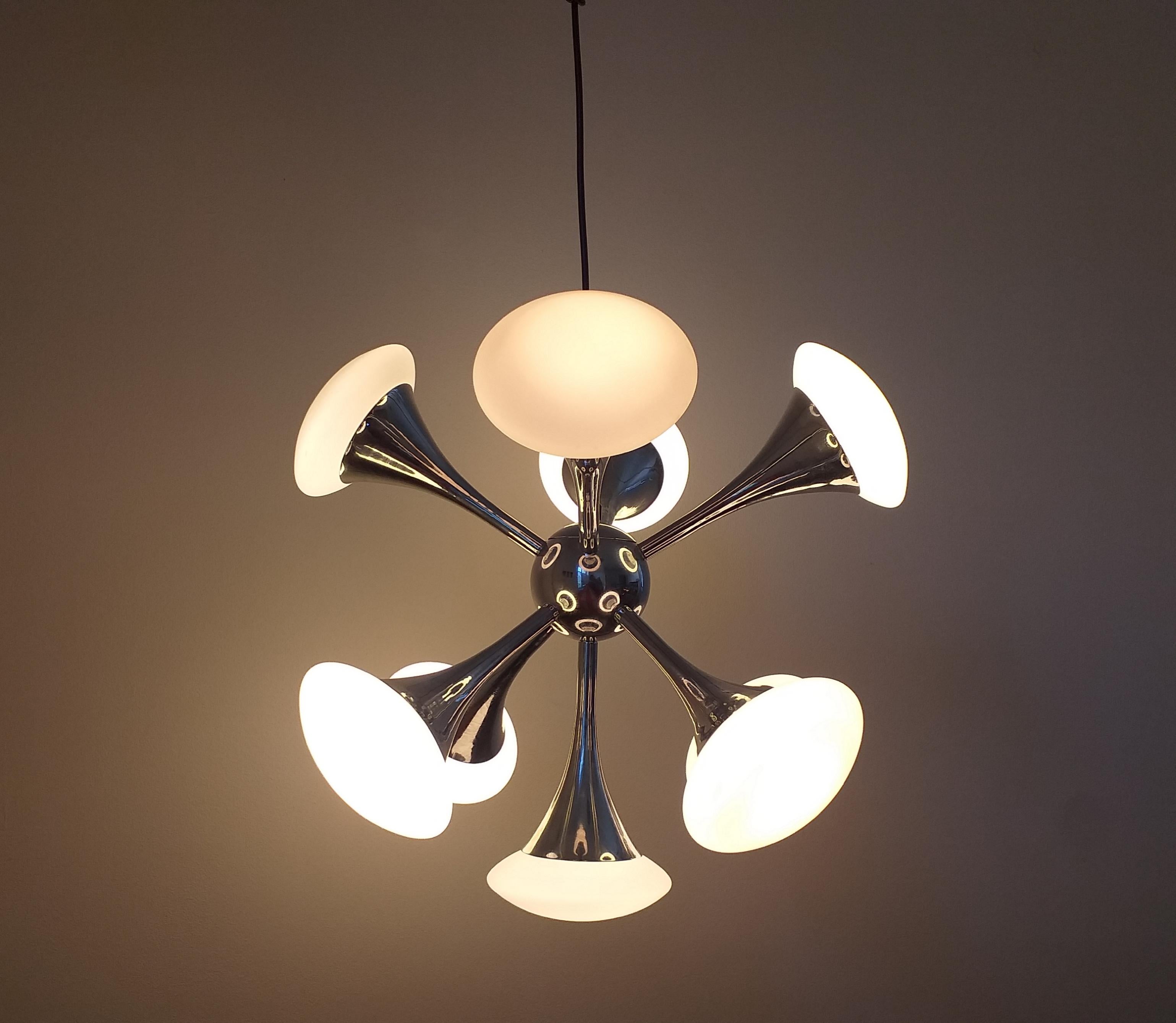 Mid Century Chandelier or Pendant Sputnik, Germany, 1980s 8