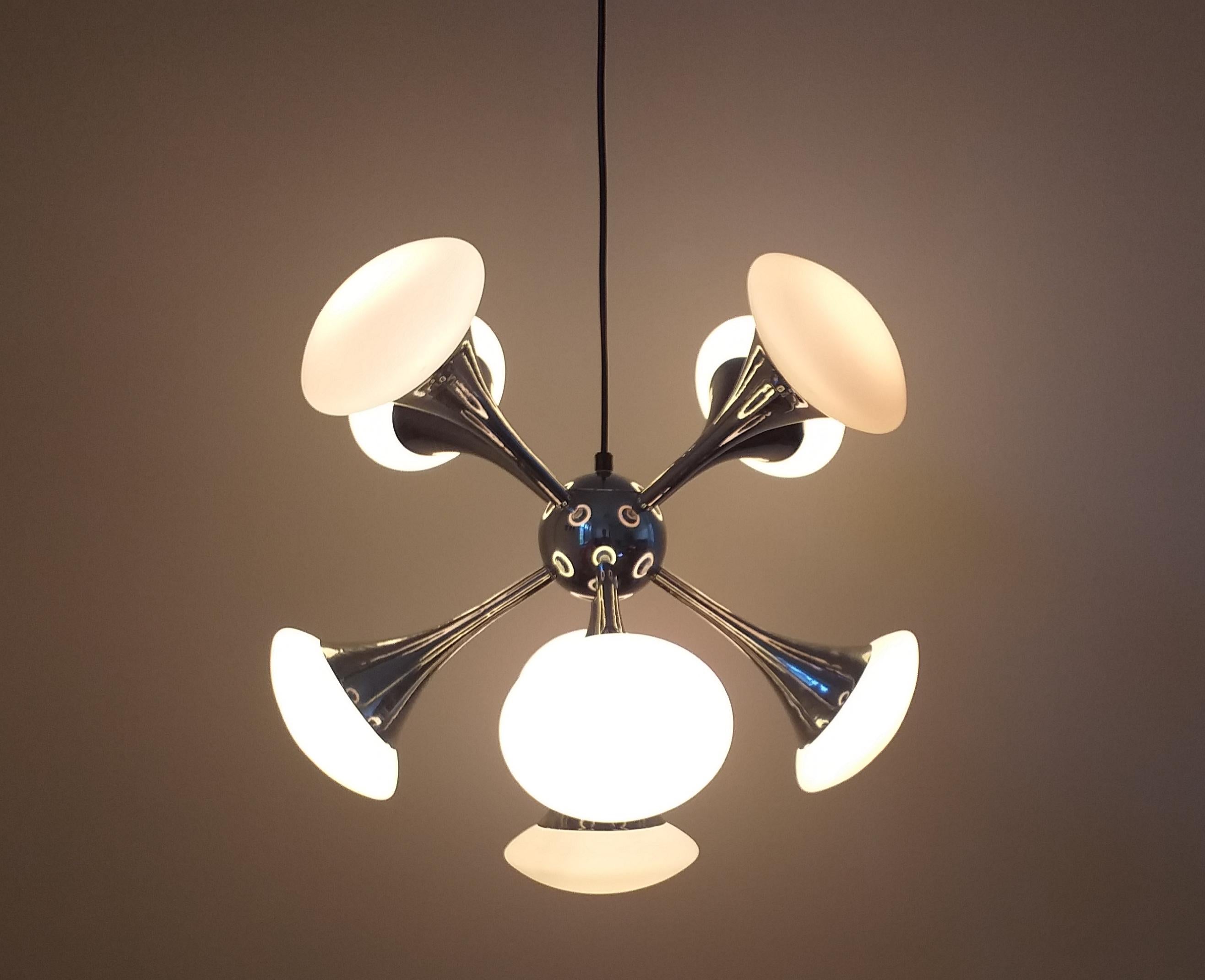 Mid Century Chandelier or Pendant Sputnik, Germany, 1980s 9