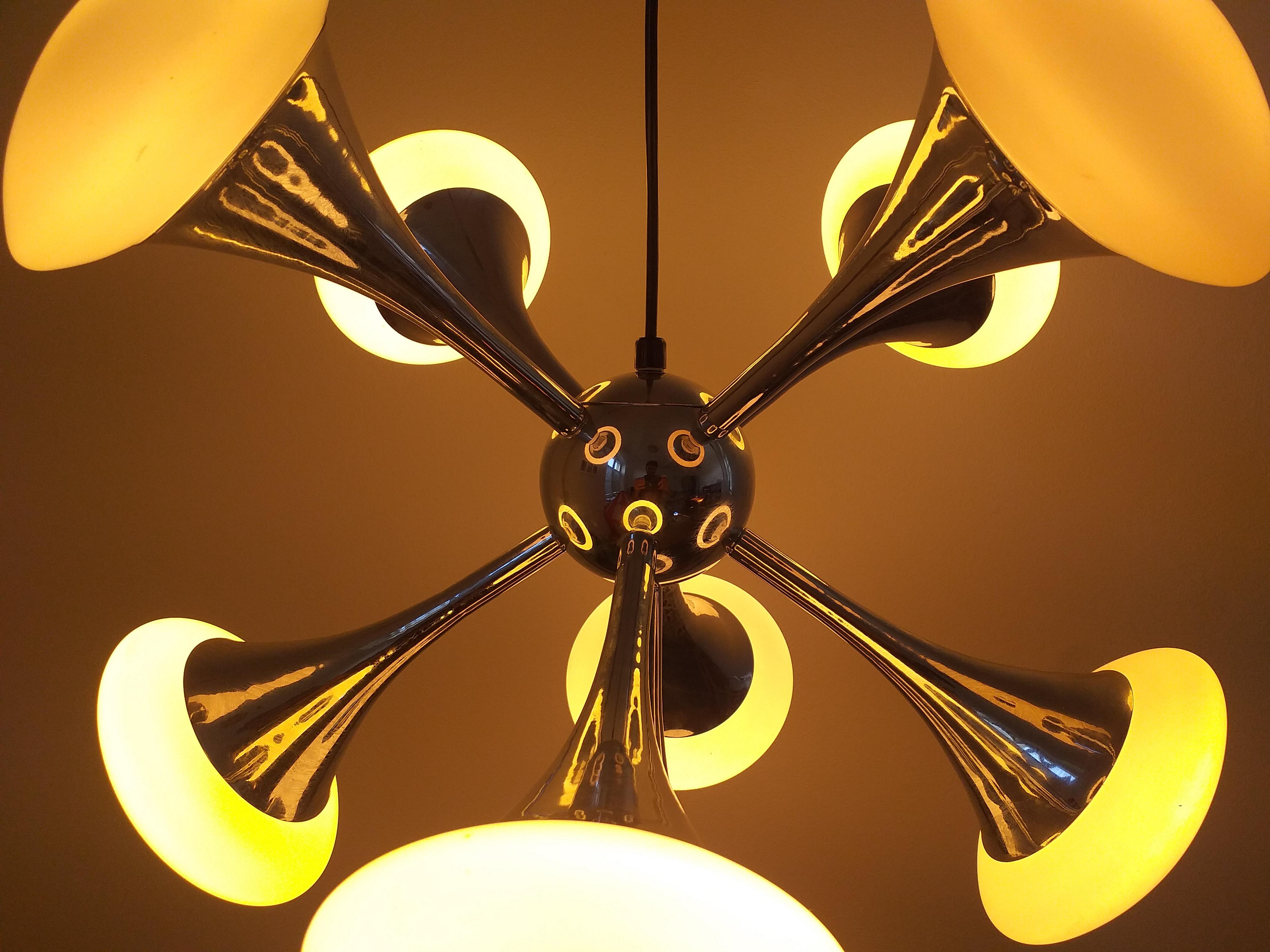 Mid Century Chandelier or Pendant Sputnik, Germany, 1980s In Good Condition In Praha, CZ