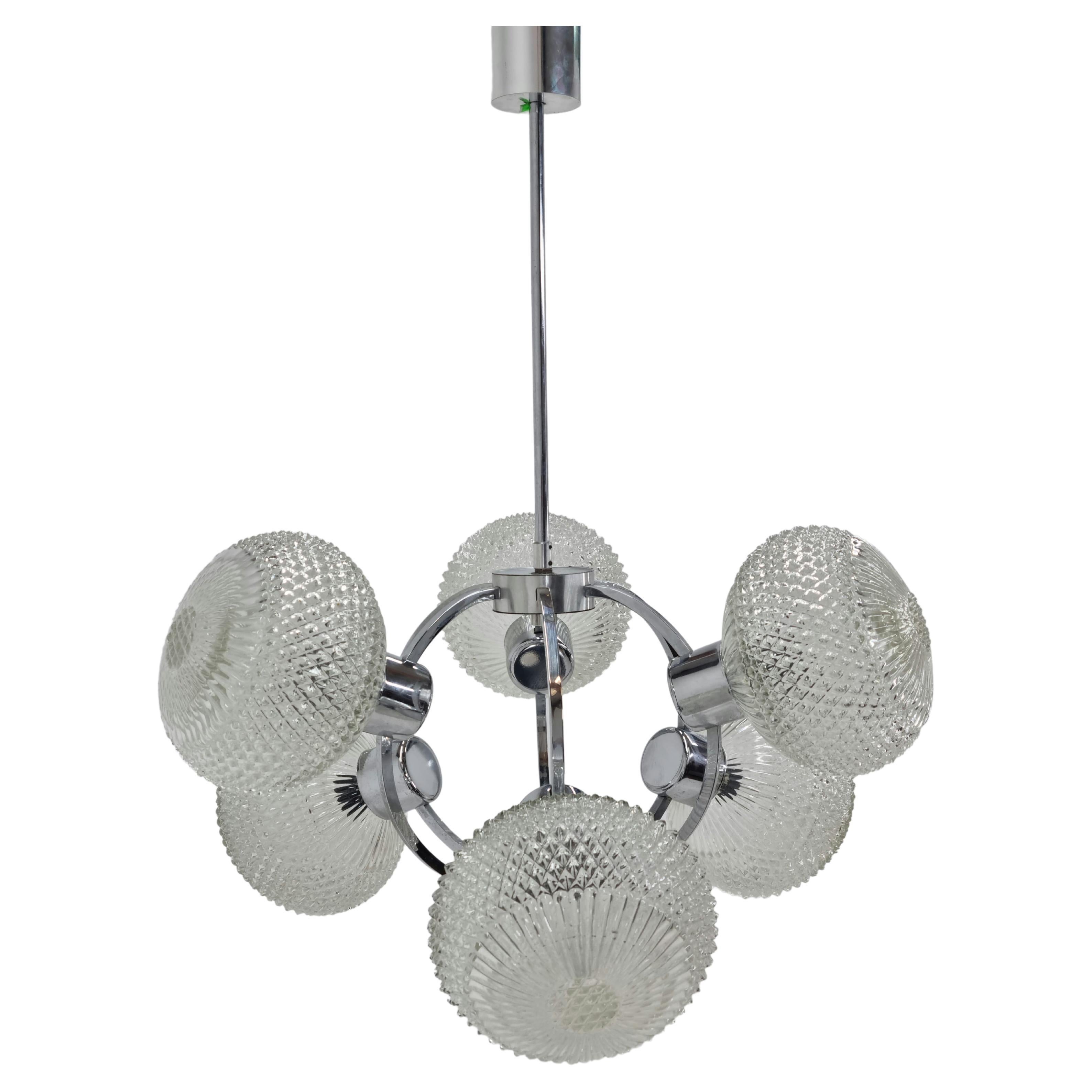 Mid Century Chandelier Sputnik / Atomic, Germany, 1970s.