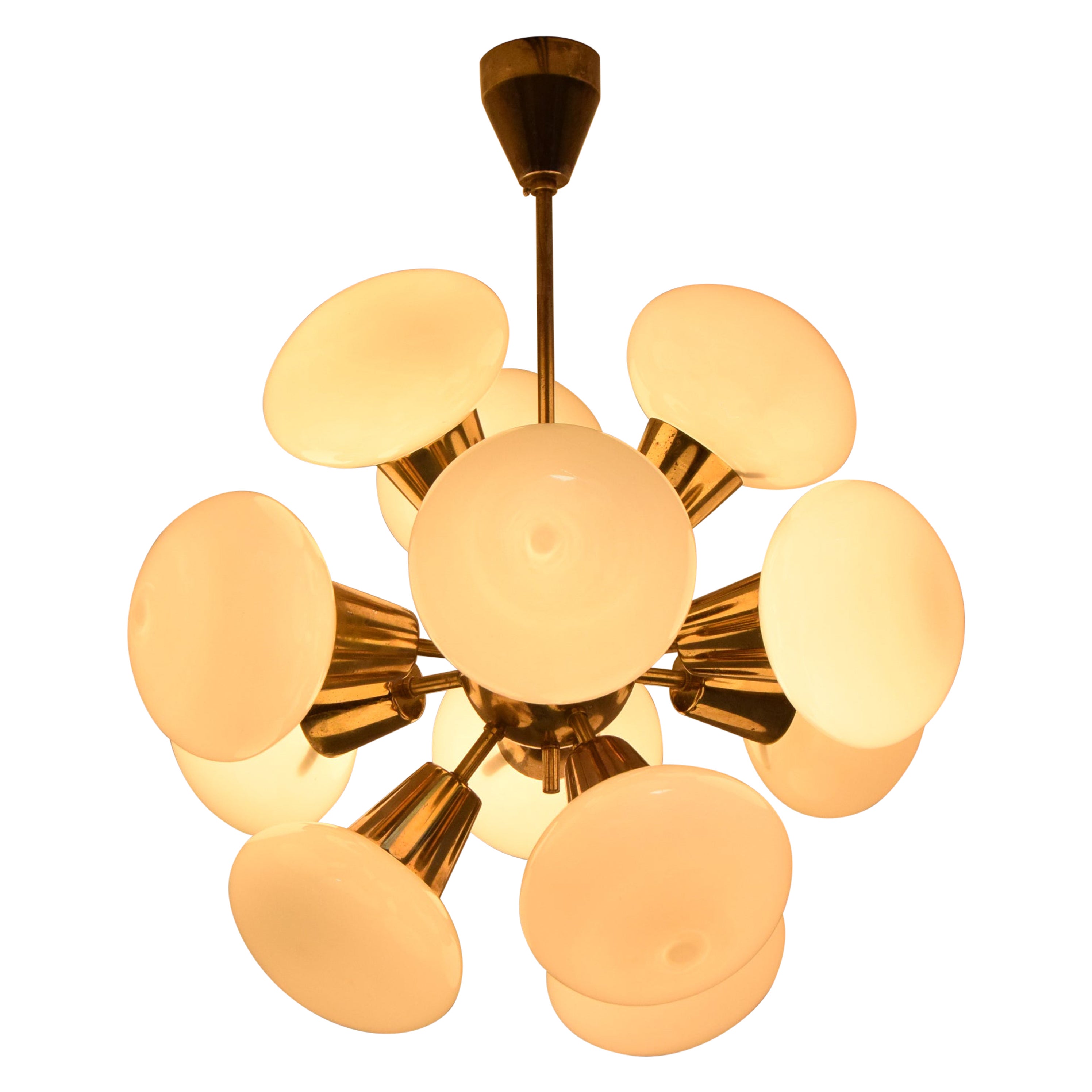 Mid-Century Chandelier Sputnik by Kamenicky Senov, 1960
s