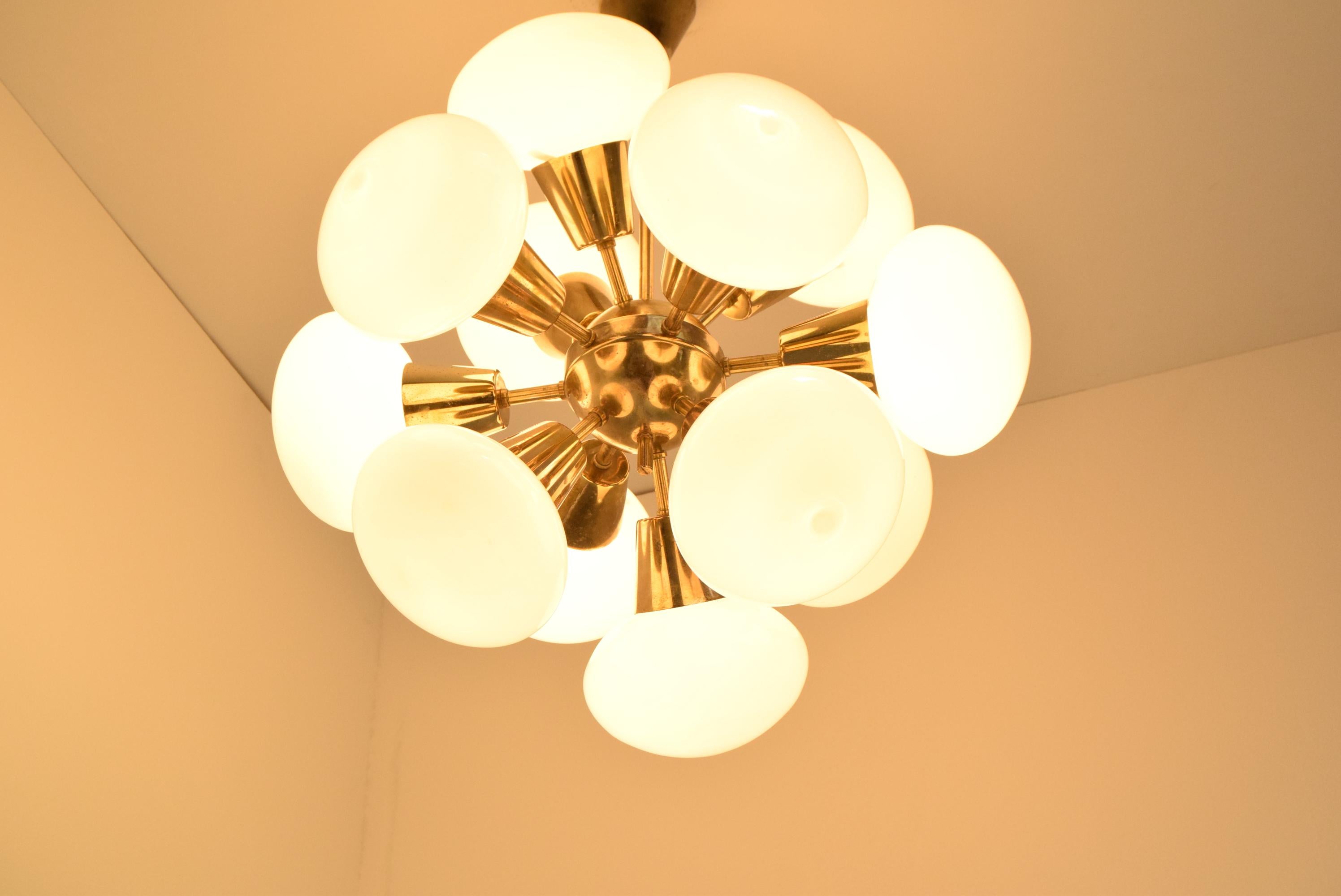 Czech Mid-Century Chandelier Sputnik by Kamenicky Senov, 1960's