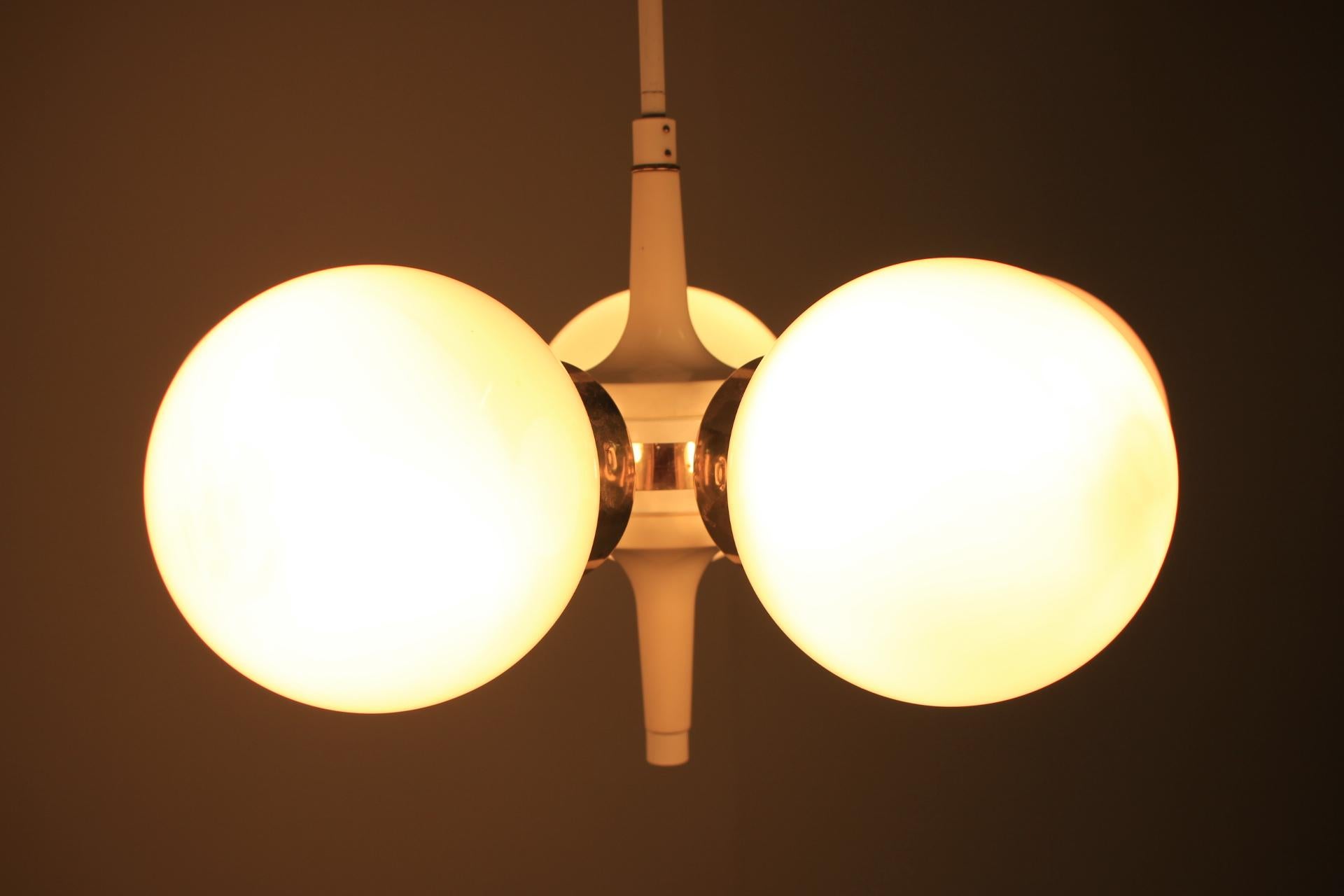 Mid Century Chandelier Sputnik, Kamenicky Senov, 1970s 3