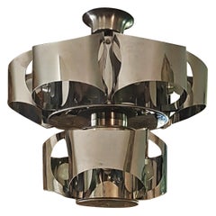 Lustre de Style Milieu du Siècle Sauze Reggiani, Italie, Années 1960