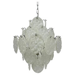 Lampadario di metà secolo con dischi di lucite, anni '70