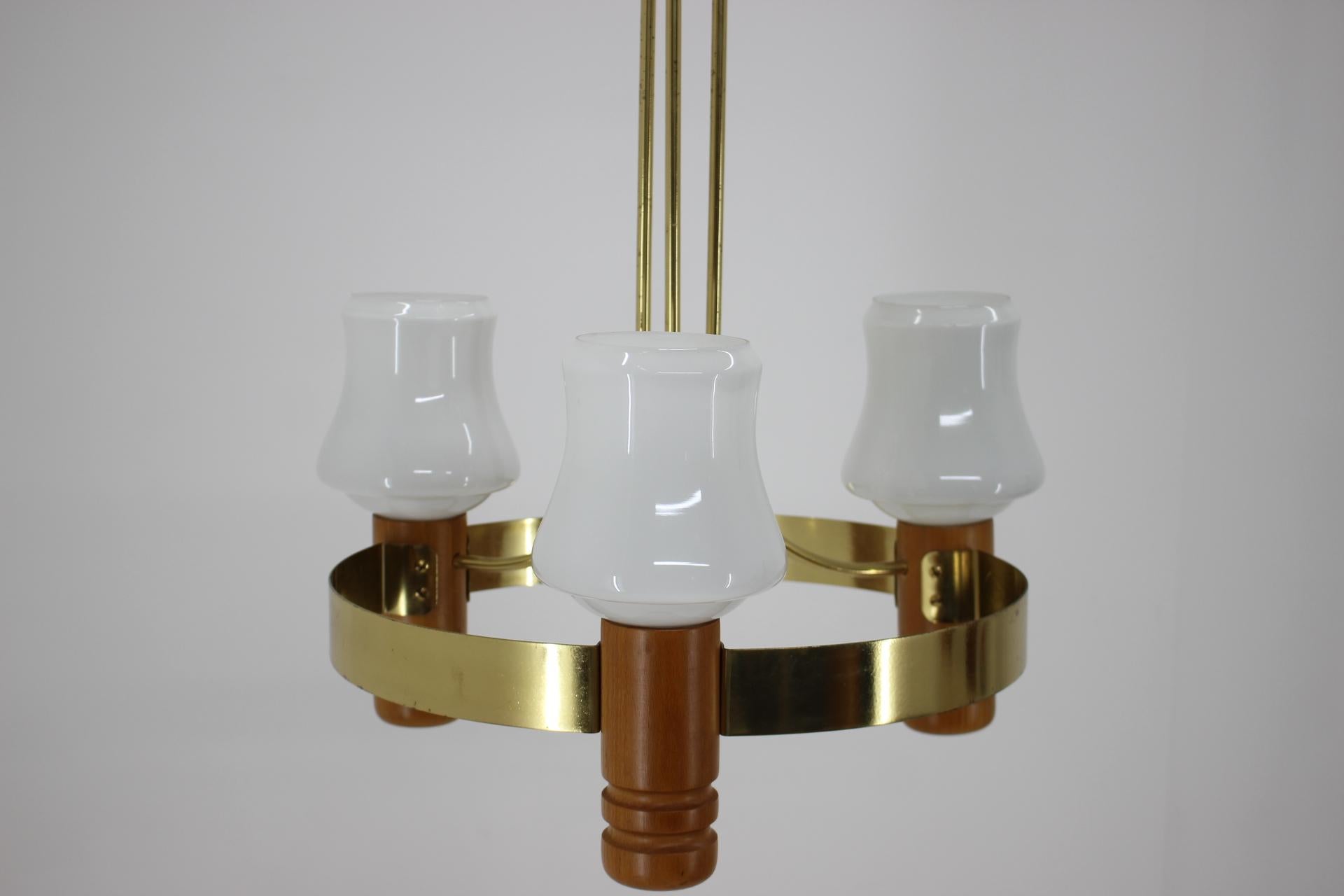 Czech Midcentury Chandelier, 1970s For Sale