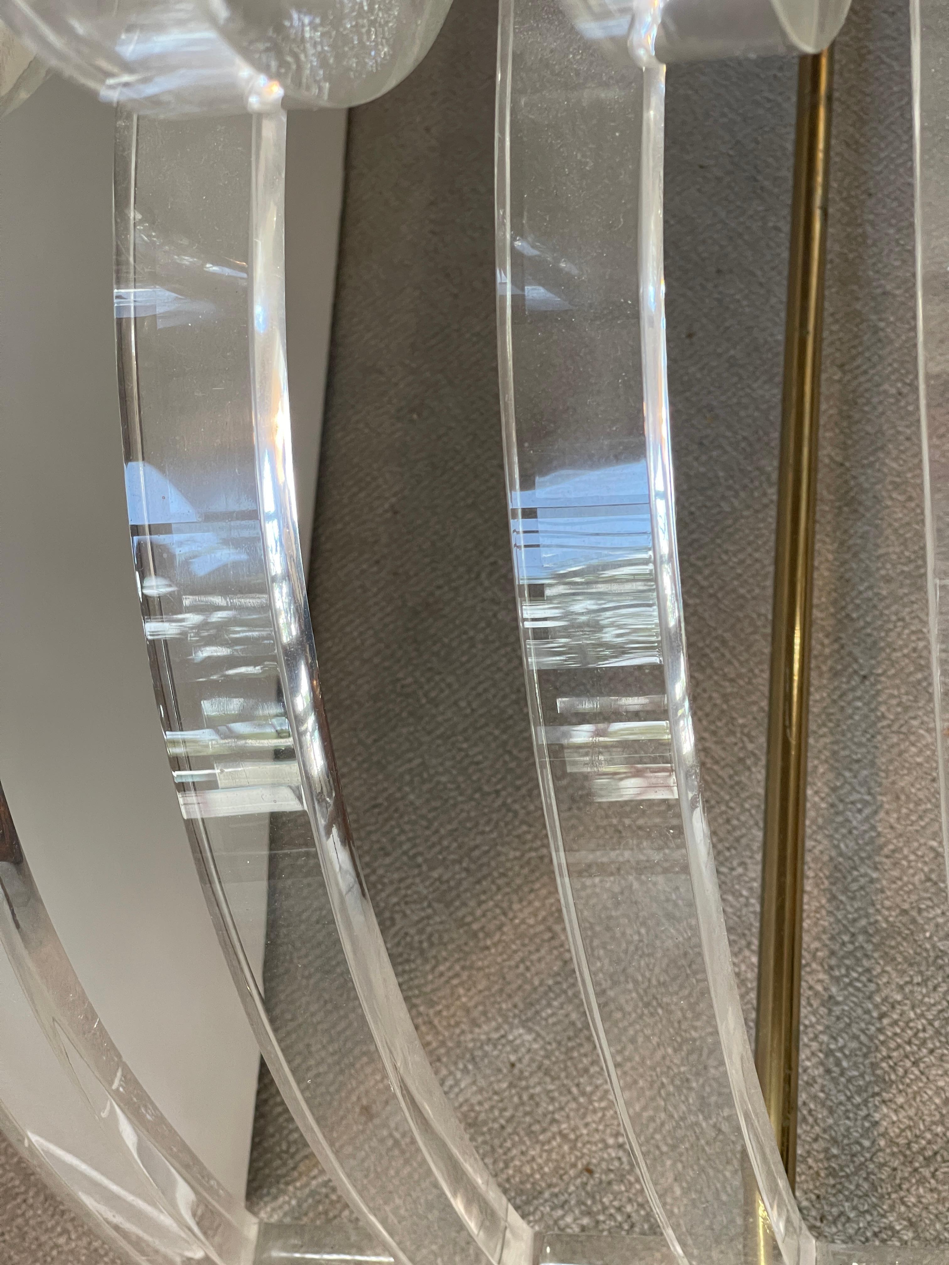 Panchina in lucite Charles Charles Jones, metà secolo, C1970 in vendita 4