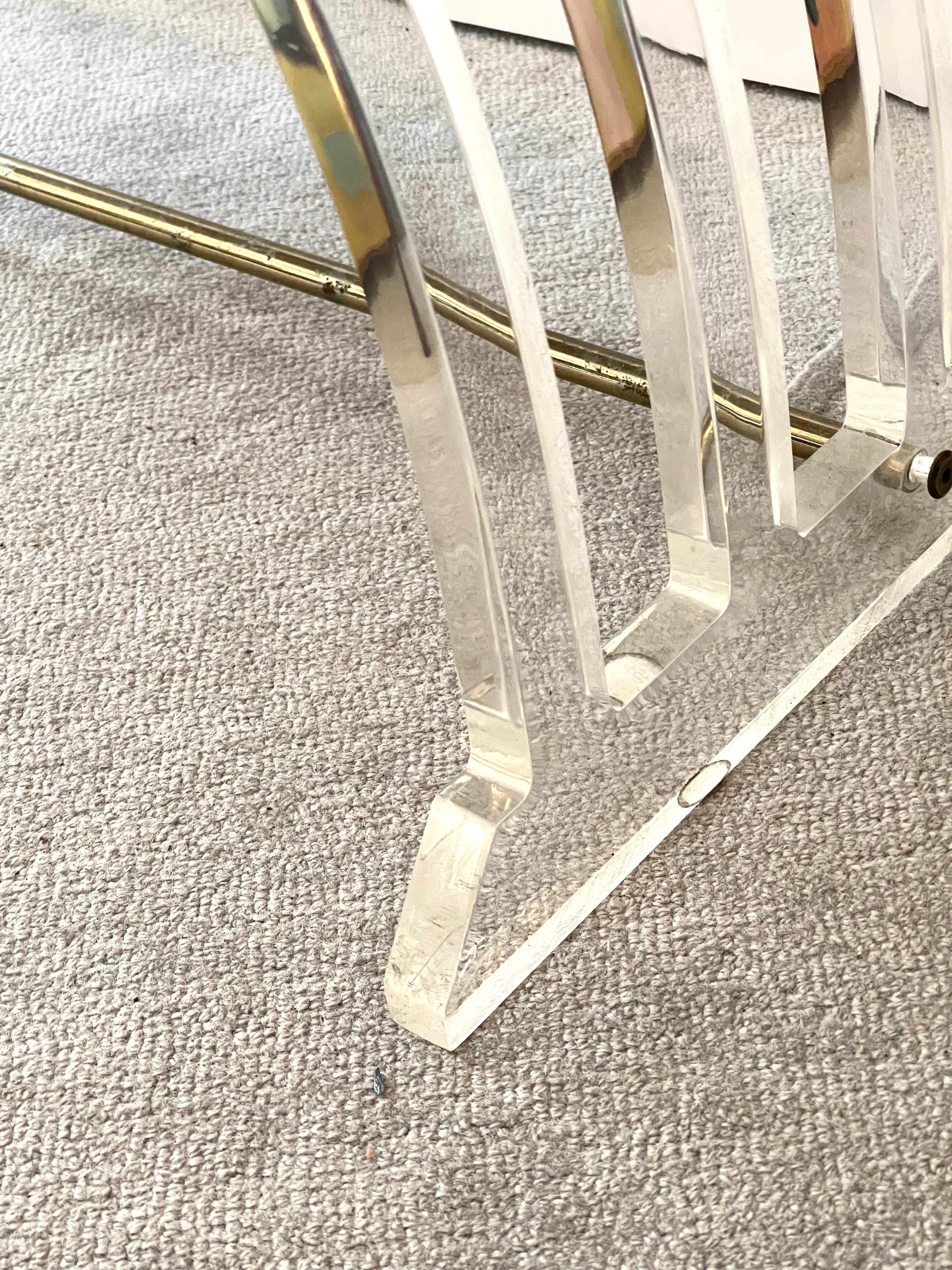 Panchina in lucite Charles Charles Jones, metà secolo, C1970 in vendita 3