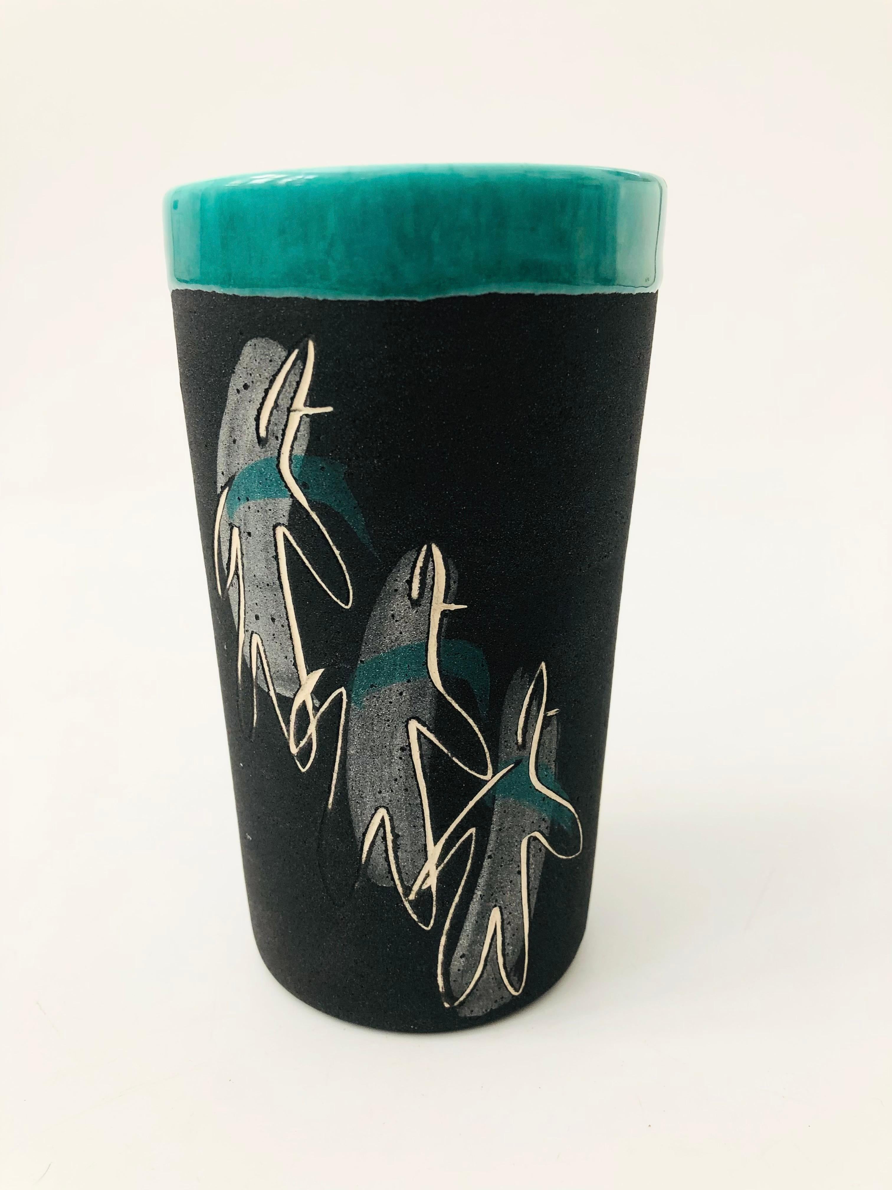 20th Century Midcentury Charles and Alice Smith California Studio Pottery Tumbler For Sale