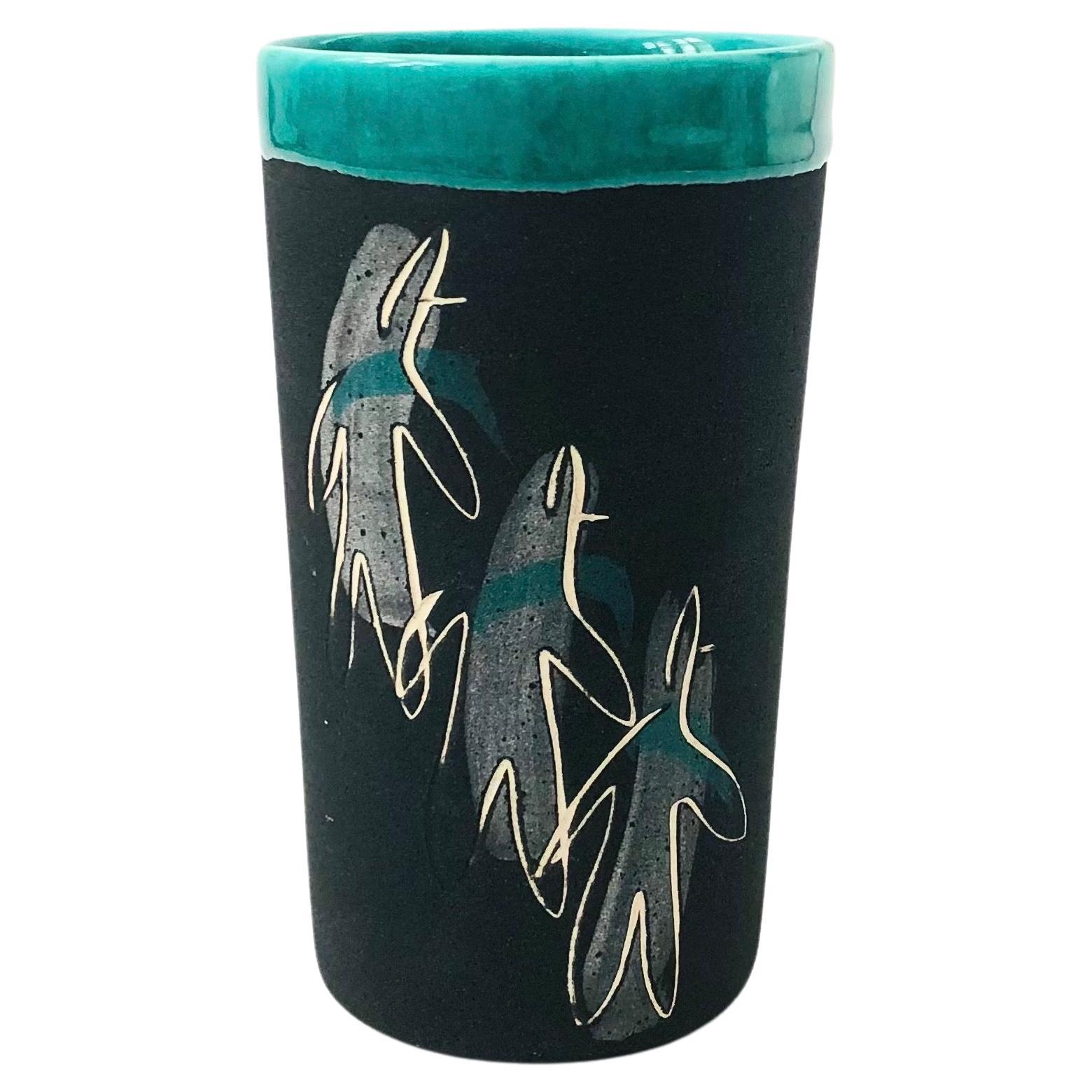 Midcentury Charles and Alice Smith California Studio Pottery Tumbler For Sale