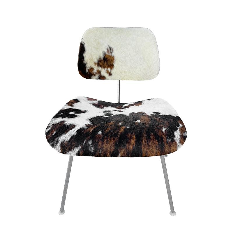 Mid- Century Charles and Ray Eames DCM Chairs in Original Cowhide, Set of Four 3