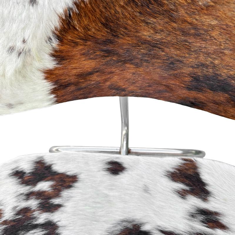 Mid- Century Charles and Ray Eames DCM Chairs in Original Cowhide, Set of Four In Good Condition In Wichita, KS