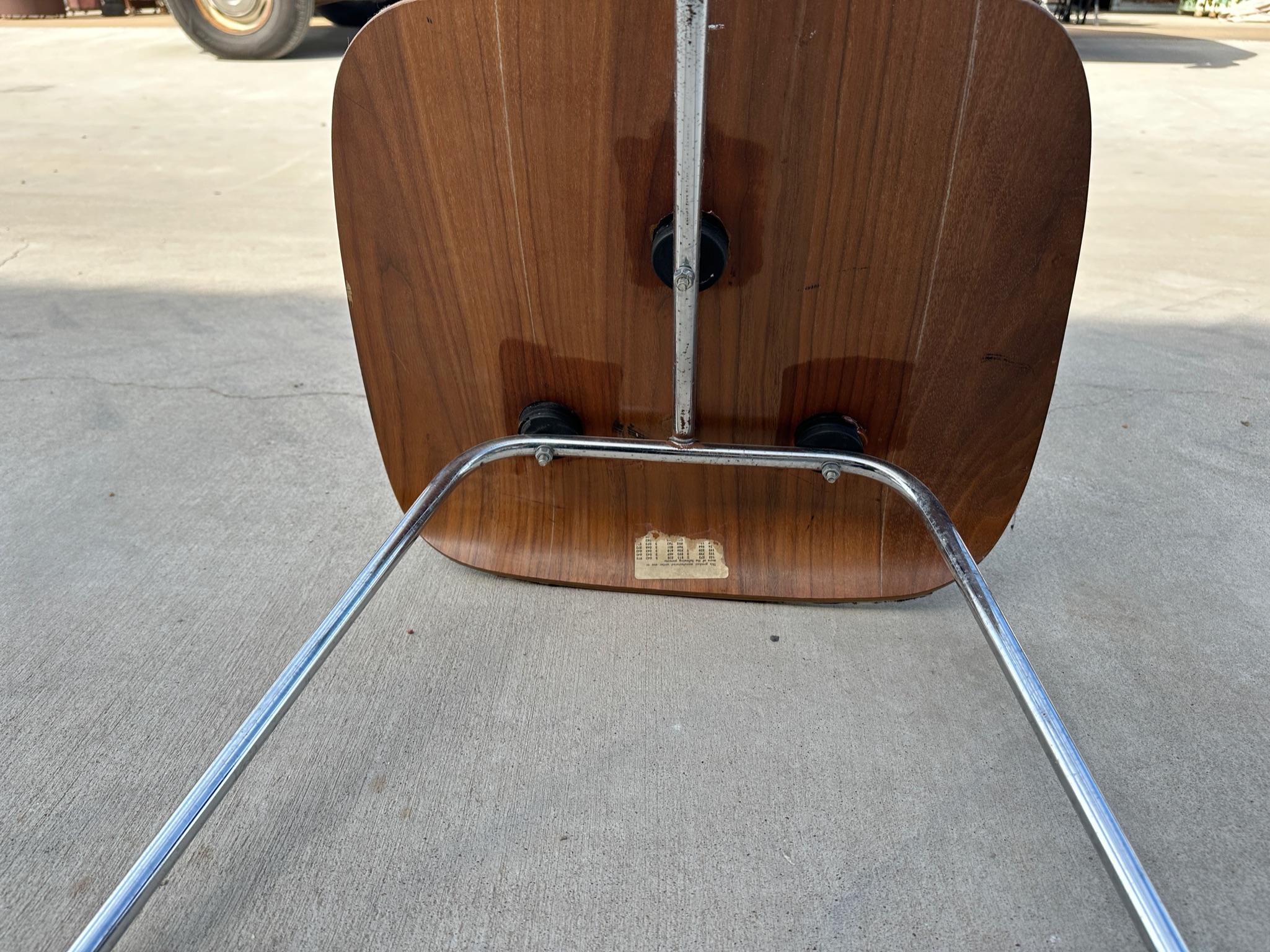 Mid- Century Charles and Ray Eames DCM Chairs in Original Cowhide, Set of Four 13
