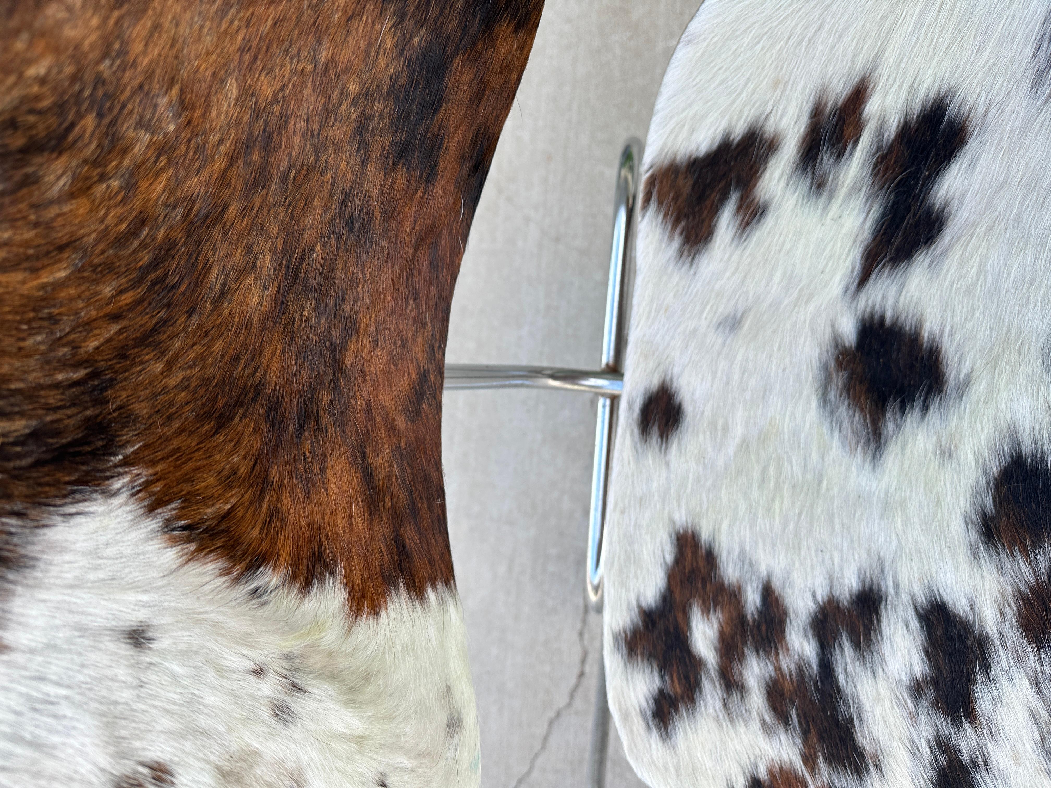20th Century Mid- Century Charles and Ray Eames DCM Chairs in Original Cowhide, Set of Four
