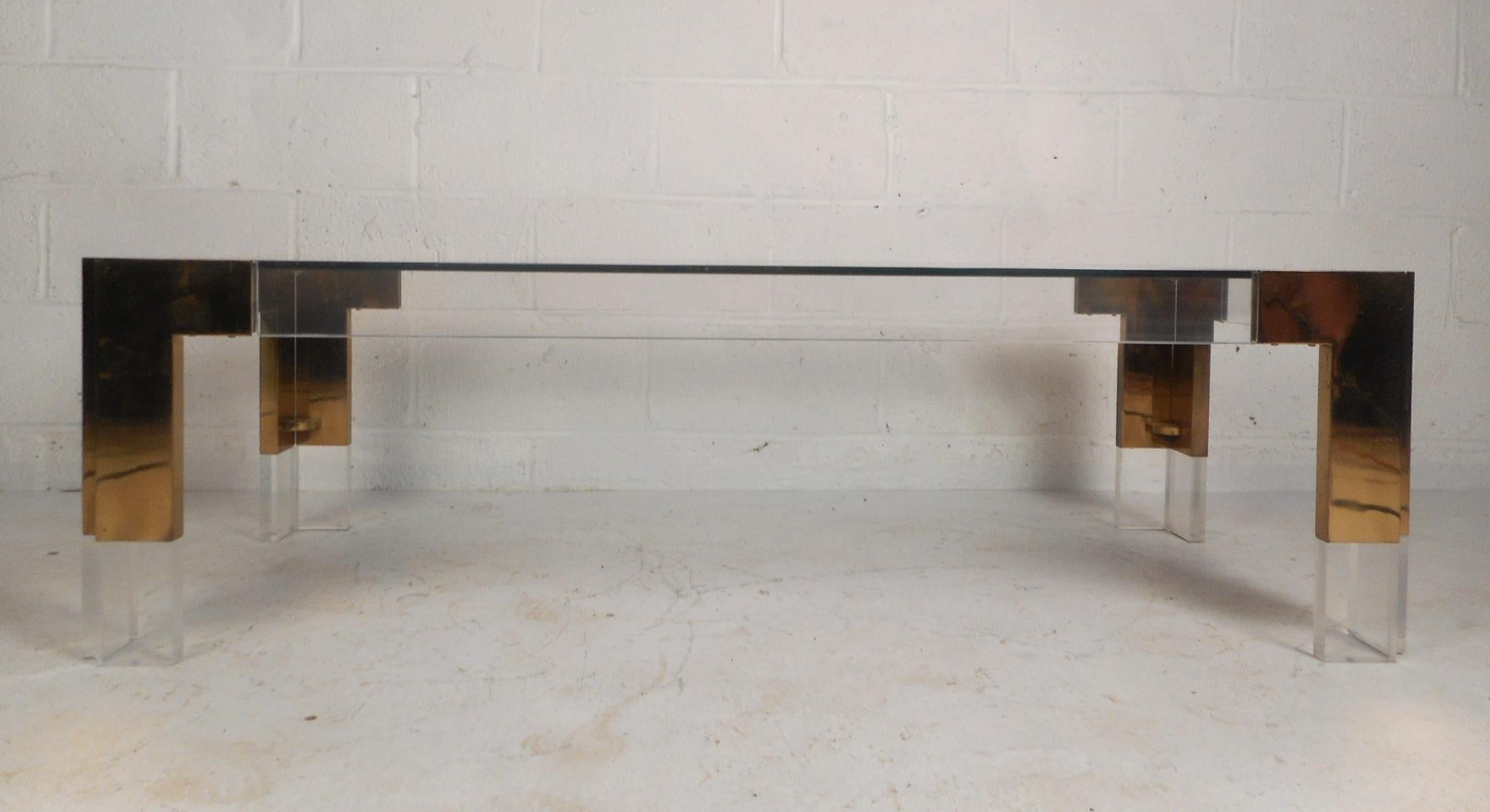 Mid-Century Charles Hollis Jones Style Coffee Table In Good Condition In Brooklyn, NY