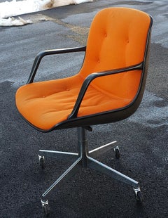 Mid Century Charles Pollock Style Steelcase Rolling Office Chair