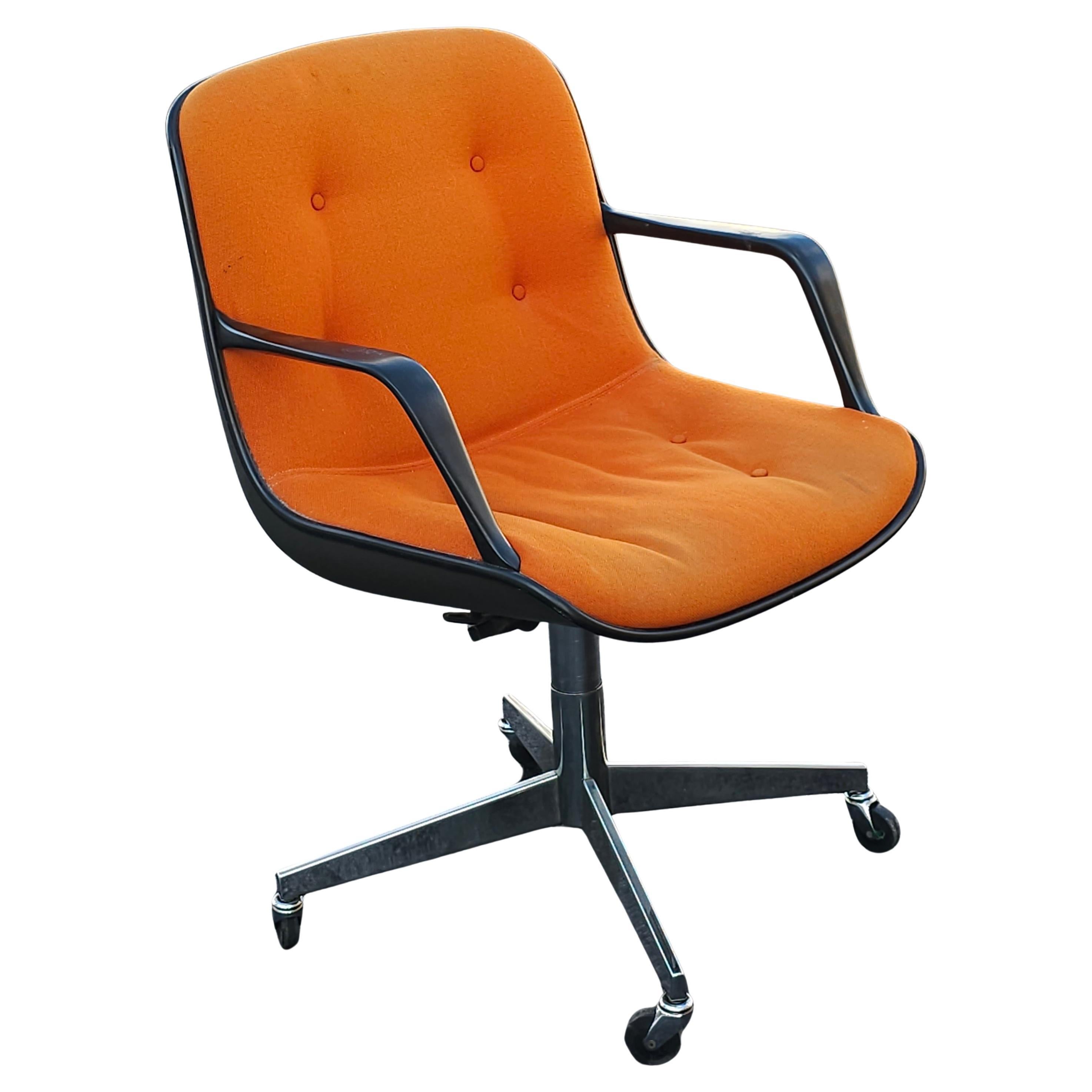 Mid Century Charles Pollock Style Steelcase Rolling Office Chair