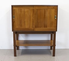 Mid Century Cherry and Teak Cabinet, 1960s